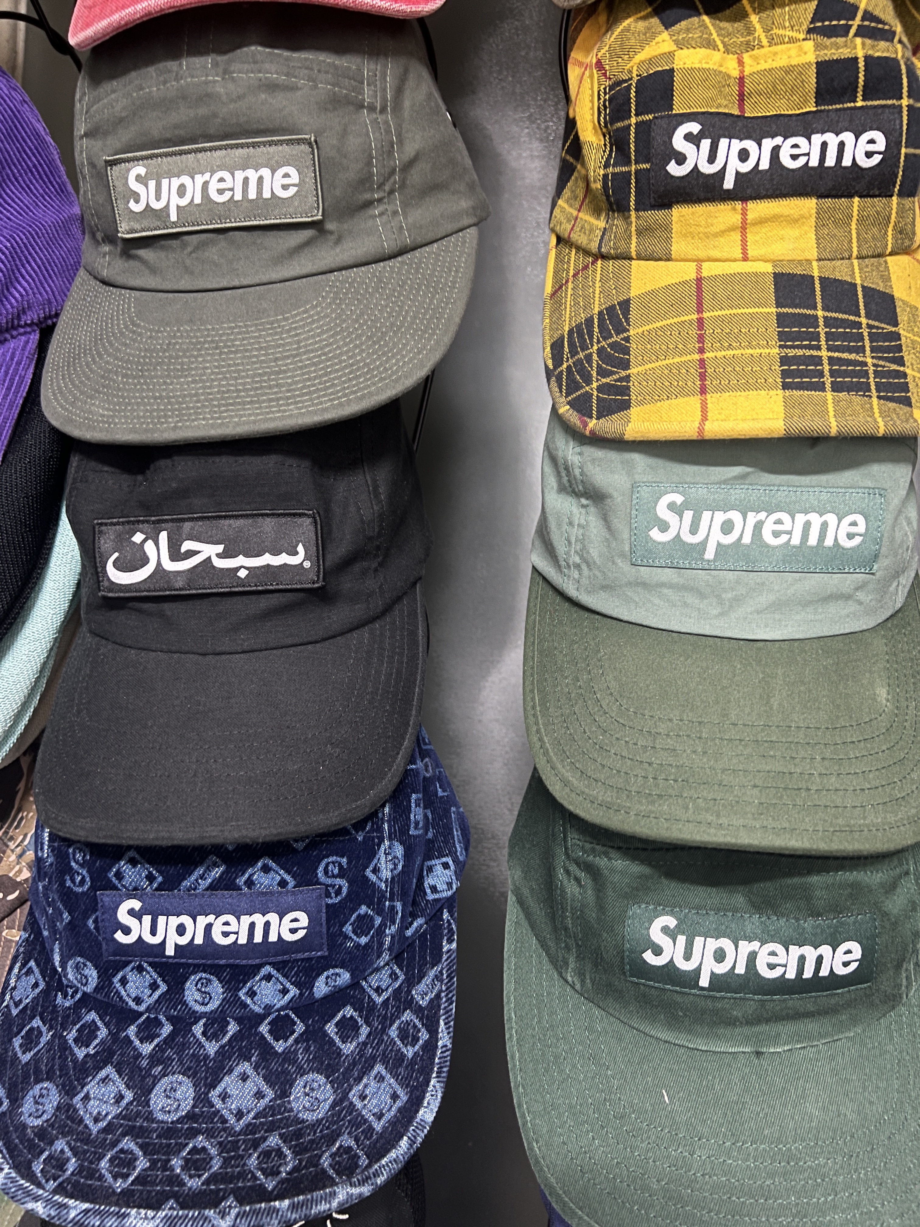 Supreme Waxed Cotton Camp Cap Olive - 23FW, Supreme Waxed Cotton Camp Cap Green - 21FW μ°©μ© μ€νμΌ