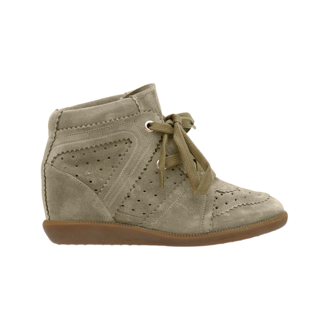 (W) 이자벨 마랑 바비 웨지 스니커즈 토프((W) Isabel Marant Bobby Wedge Sneakers Taupe)