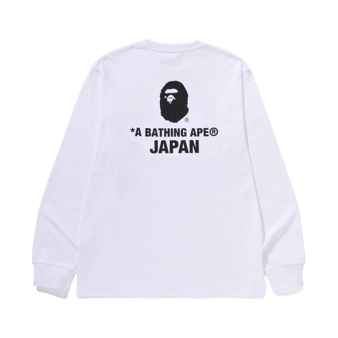 베이프 컬리지 원 포인트 자수 롱슬리브 티셔츠 화이트(BAPE College One Point Embroidery L/S T-Shirt White) - 2