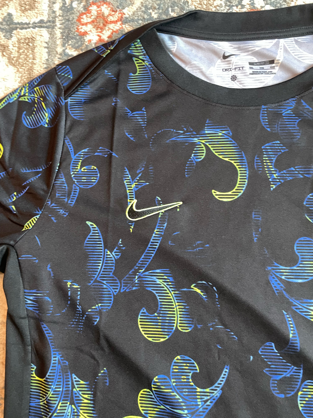 Nike Korea Academy Pro Dri-Fit Soccer Pre-Match Short Sleeve Top Black Volt - Asia 착용 스타일 - 3