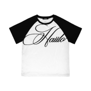 HAiiLO Signed Raglan Paper Black