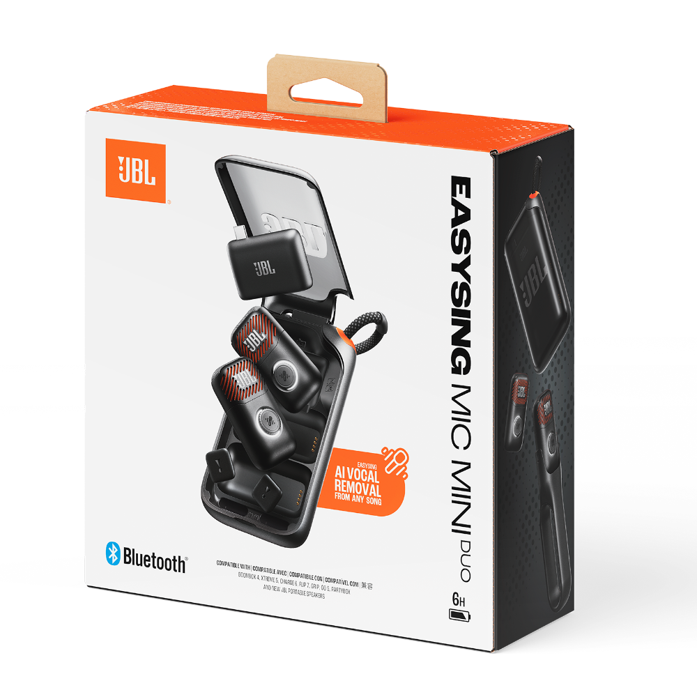 제이비엘 JBL EASYSING MIC MINI DUO 무선마이크 세트 듀오 핸드형 AI마이크(JBL EASYSING MIC MINI DUO Wireless microphone set Duo hand type AI microphone) - 6