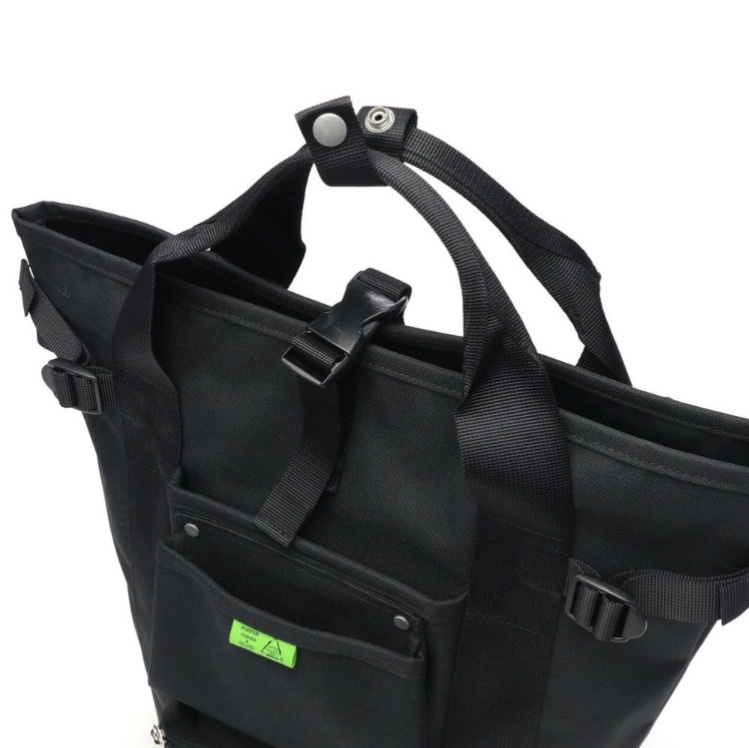 Porter Union 2Way Rucksack Black 착용 스타일 - 3