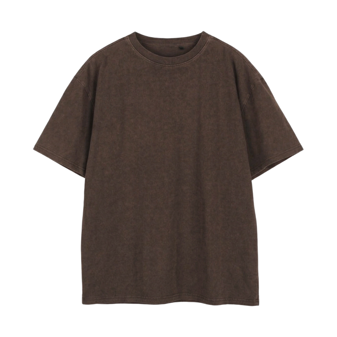 지크립 라운드넥 베이직 피그먼트 워싱 루즈핏 반팔 티셔츠 모카브라운(GCLIP Round Neck Basic Pigment Washed Loose Fit Short Sleeve T-shirt Mocha Brown) - 2