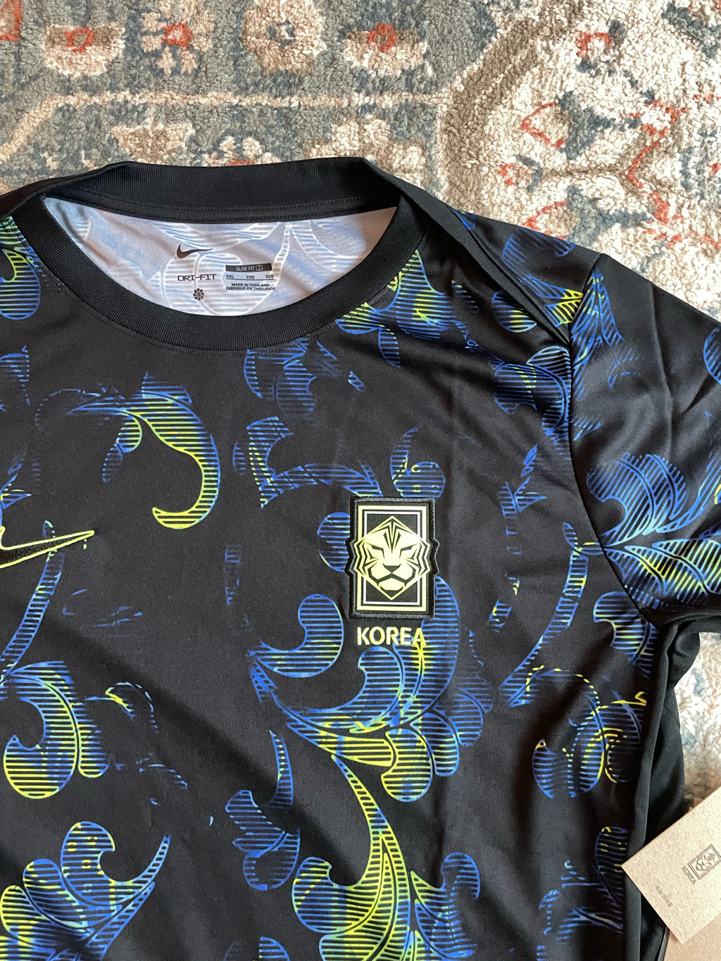 Nike Korea Academy Pro Dri-Fit Soccer Pre-Match Short Sleeve Top Black Volt - Asia 착용 스타일 - 2