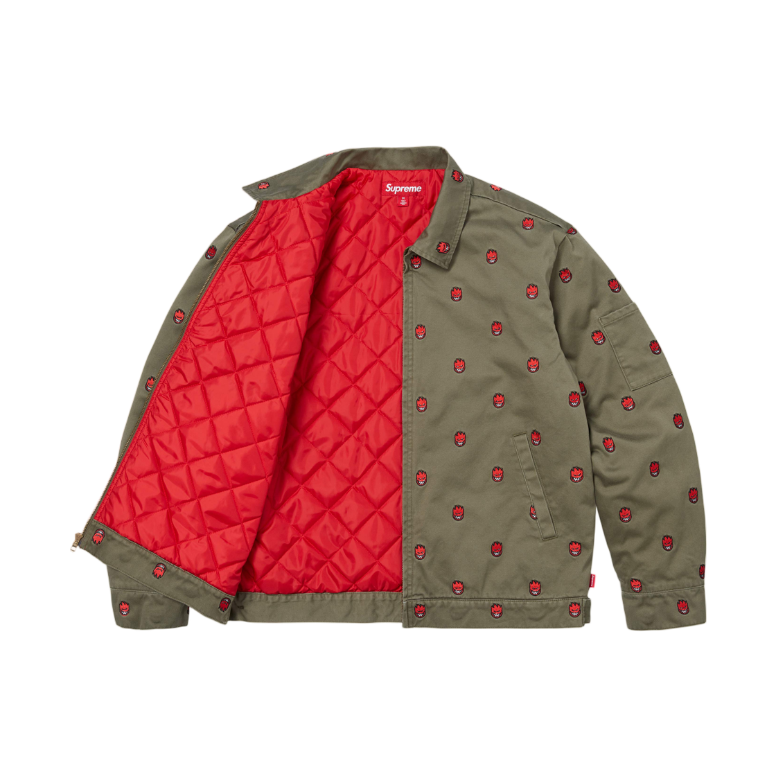슈프림 x 스핏파이어 워크 자켓 올리브 - 26SS(Supreme x Spitfire Work Jacket Olive - 26SS) - 3