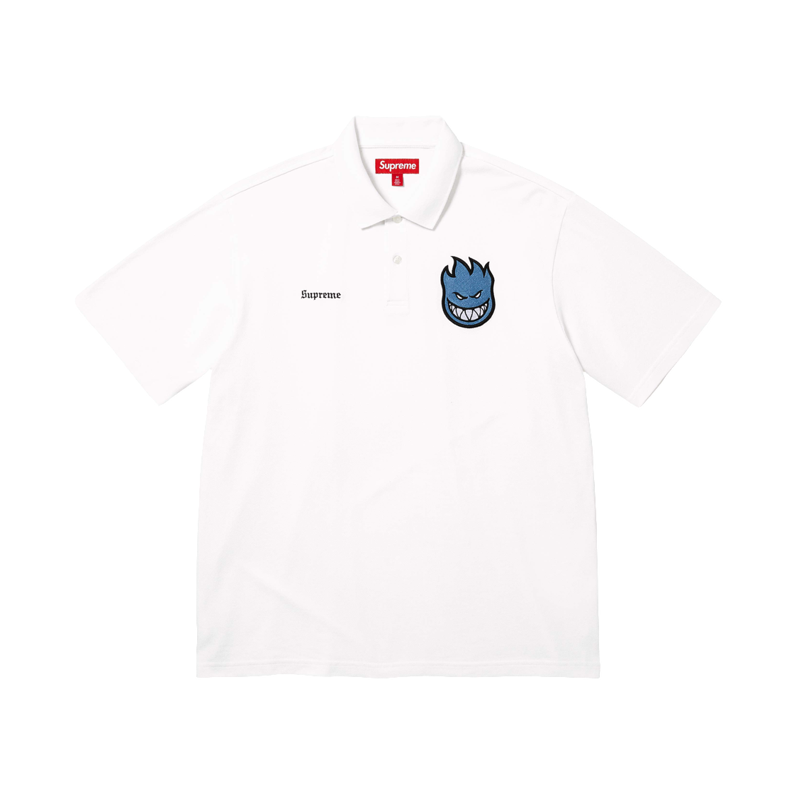 - Supreme x Spitfire Polo White - 26SS