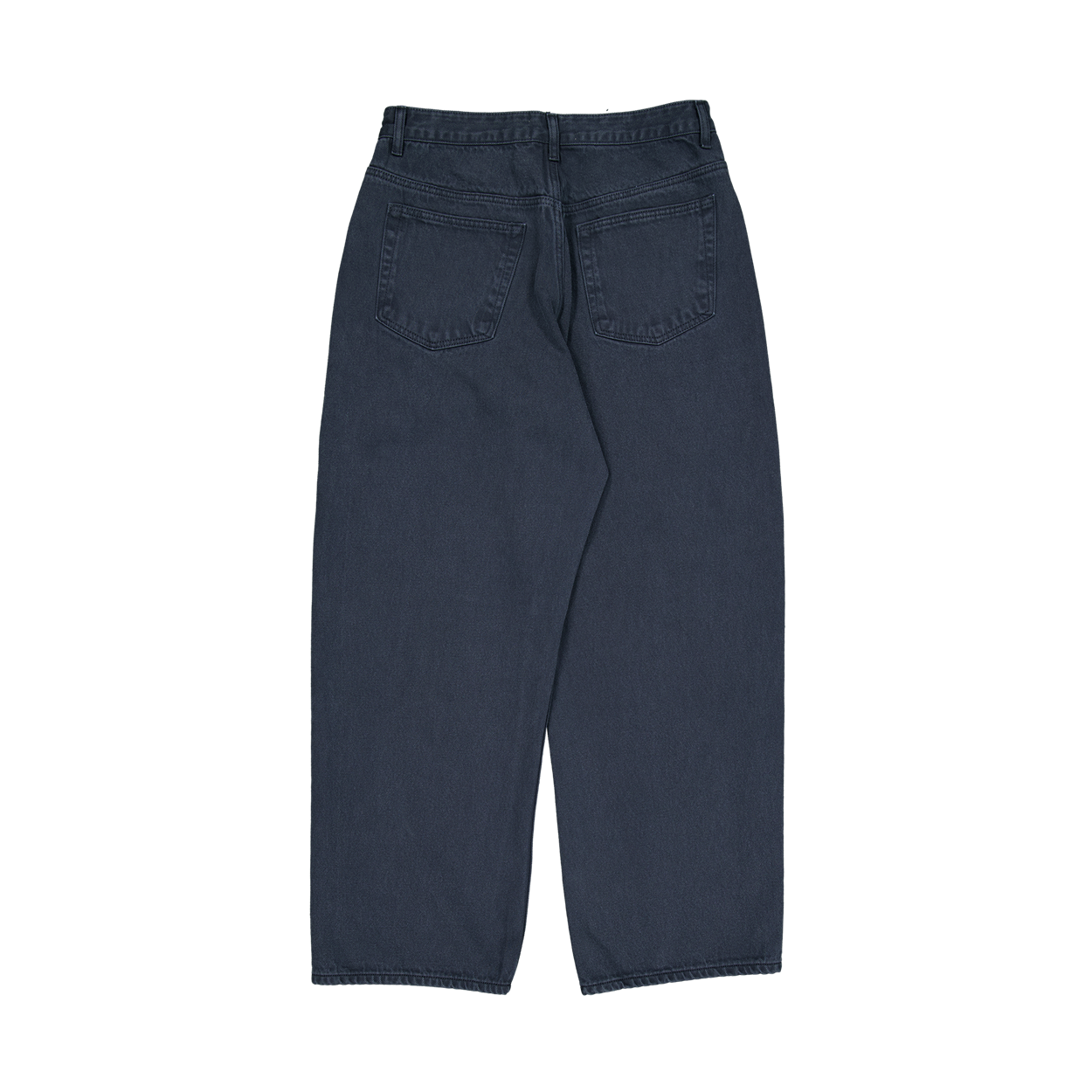 언더마이카 무.186 클래식 로고 모노 와이드 니턱 팬츠 네이비(Undermycar Mu.186 Classic Logo Mono Wide Knee Tuck Pants Navy) - 3