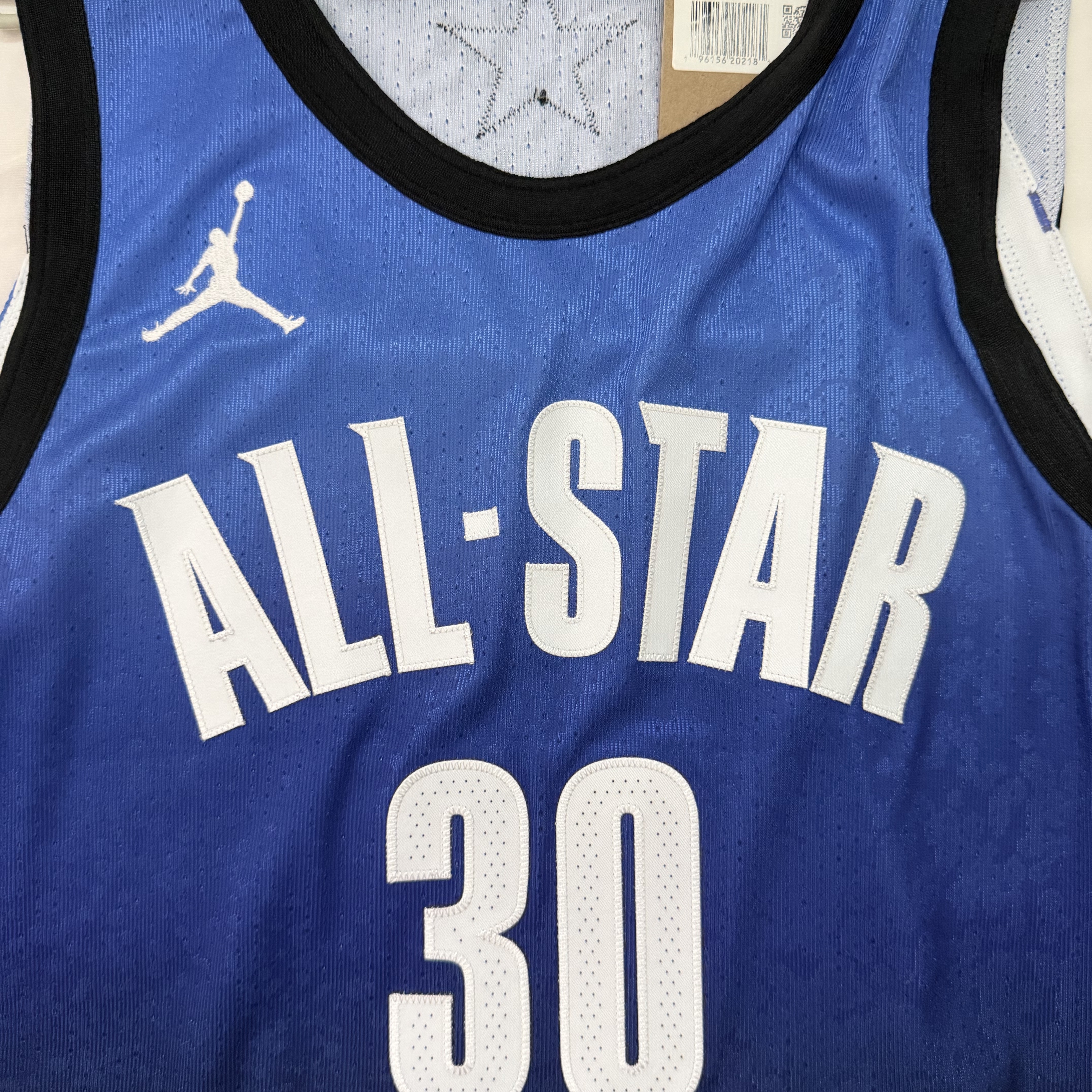 Jordan Stephen Curry 2023 All Star Edition Dri-Fit NBA Swingman Jersey Blue 착용 스타일 - 3