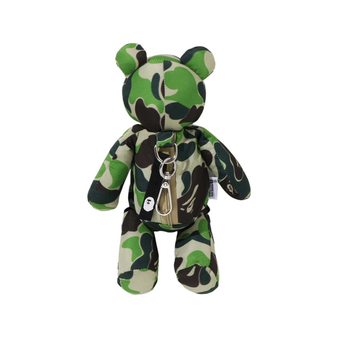 베이프 ABC 카모 베어 에코 백 S 트래블 그린(BAPE ABC Camo Bear Eco Bag S Travel Green) - 3