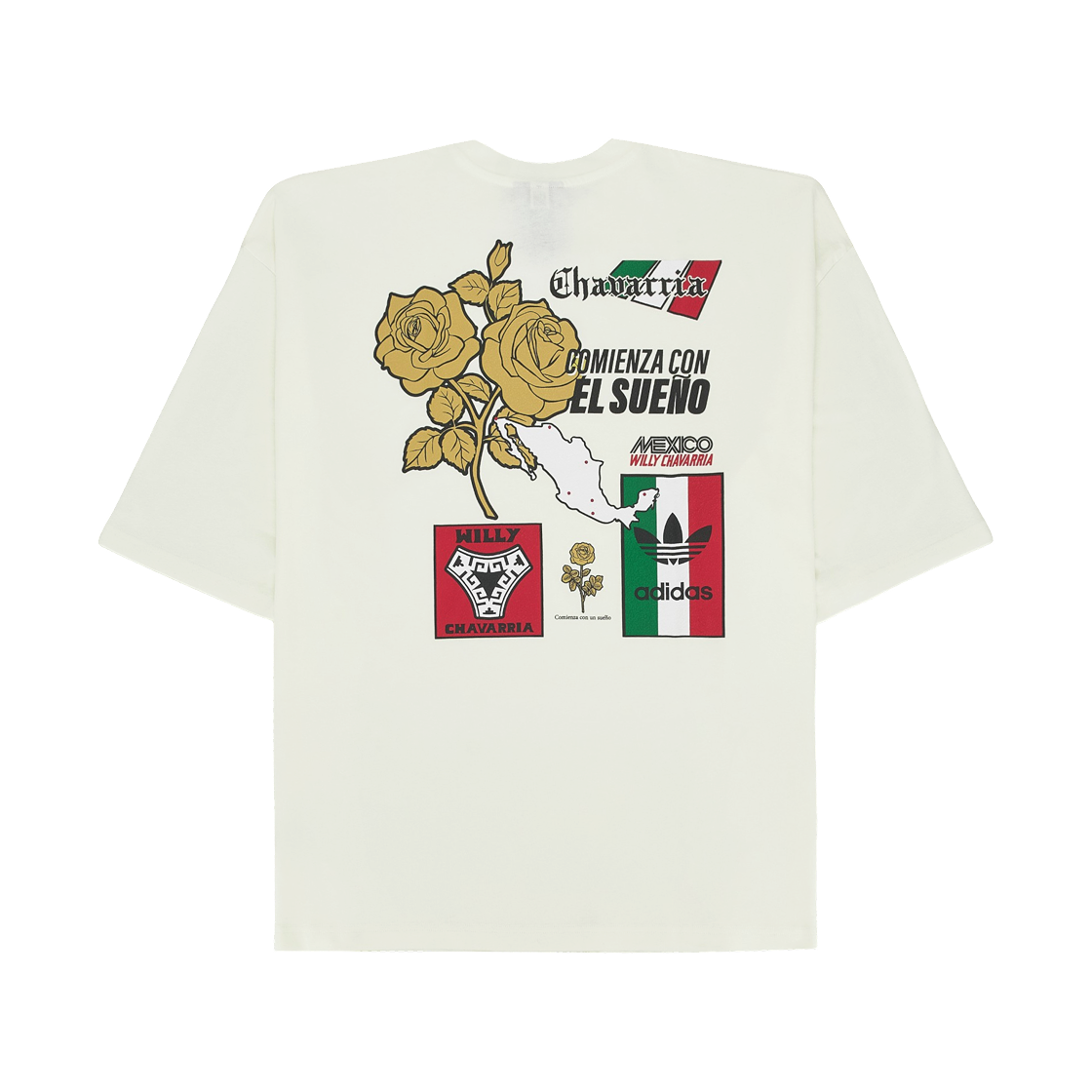 아디다스 x 윌리 차바리아 그래픽 티셔츠 오프 화이트 - KR 사이즈(Adidas x Willy Chavarria Graphic T-Shirt Off White - KR Sizing) - 2