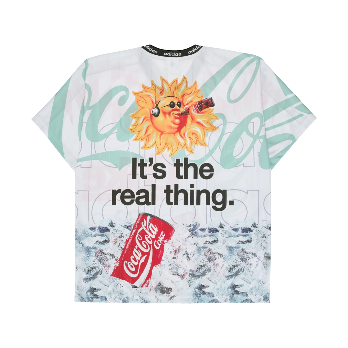 아디다스 x 코카콜라 클래식 스포츠 메쉬 업 저지 화이트 멀티컬러 - KR 사이즈(Adidas x Coca-Cola Classic Sport Mesh Up Jersey White Multicolor - KR Sizing) - 2