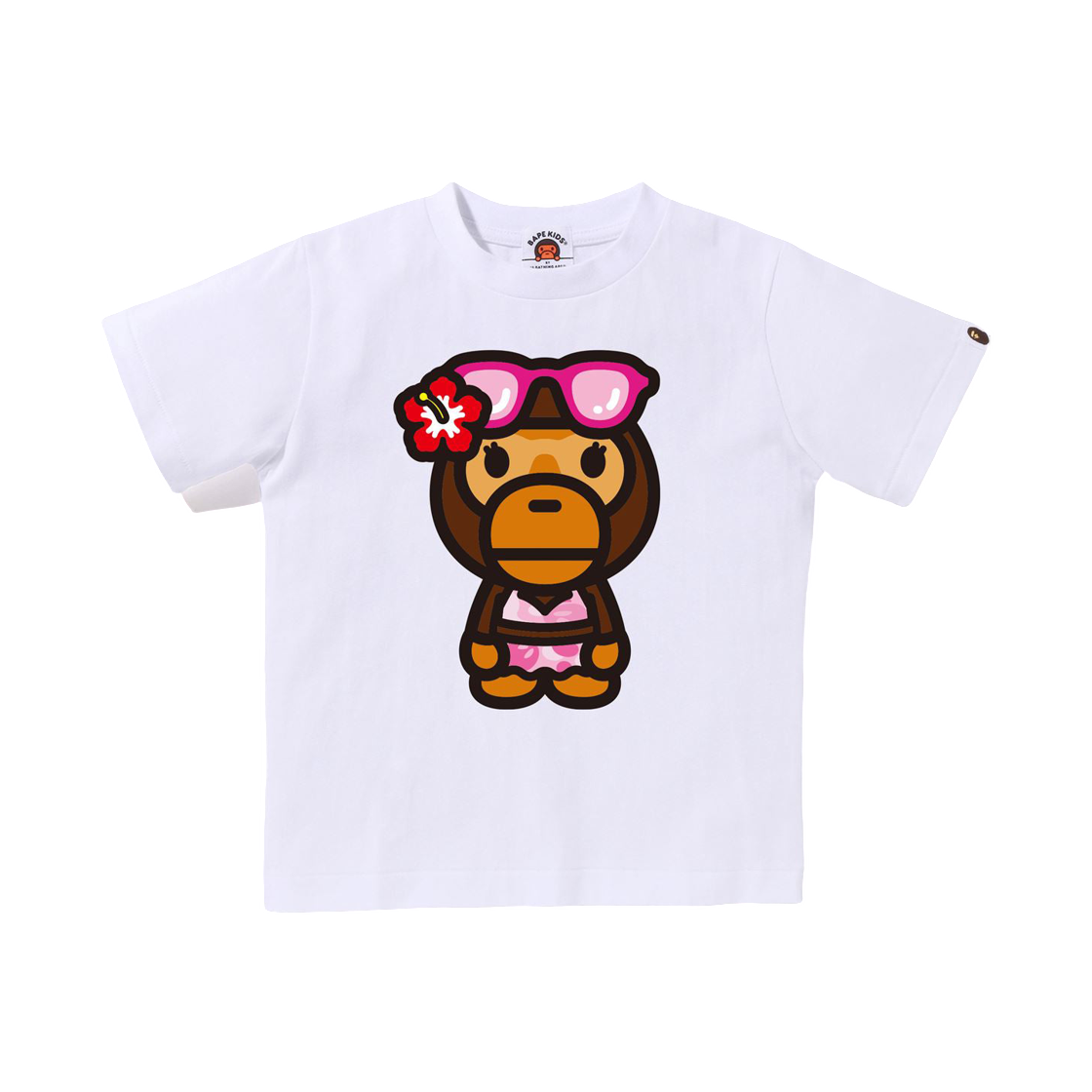 - (Kids) BAPE Big Baby Lisa Summer T-Shirt White