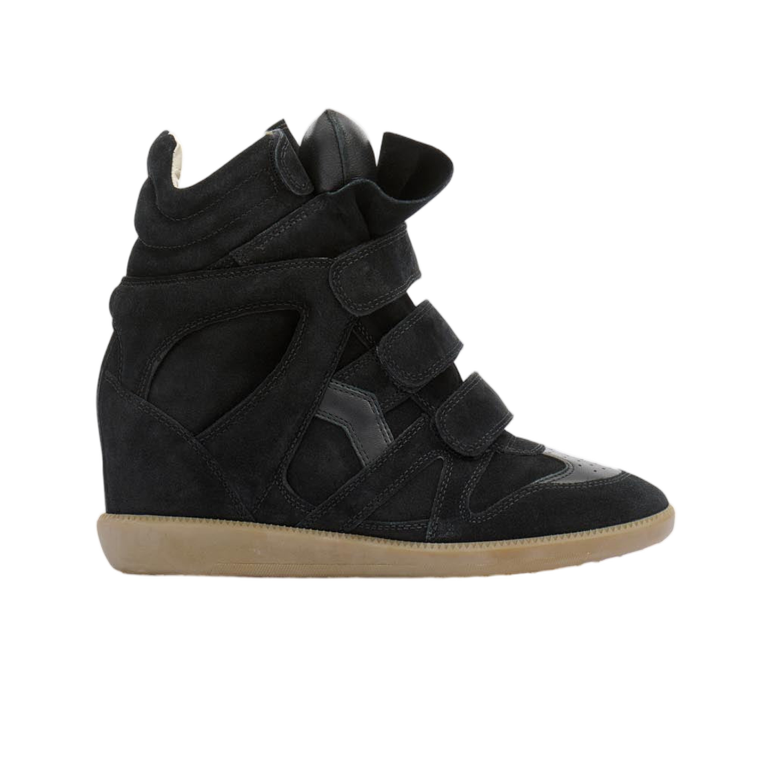 (W) 이자벨 마랑 베켓 레더 스니커즈 블랙((W) Isabel Marant Bekett Leather Sneakers Black) - 1