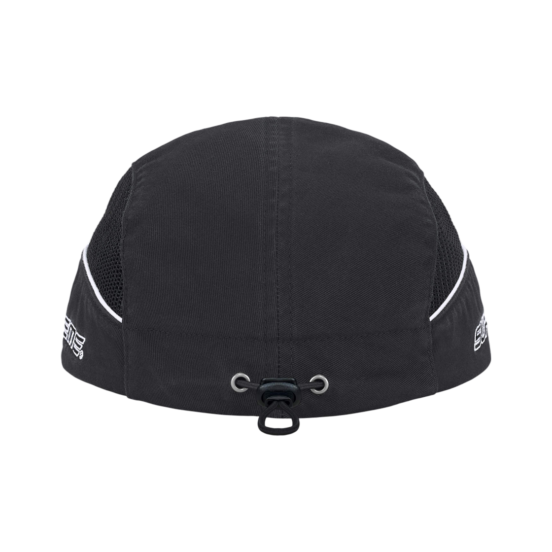 슈프림 사이드 메쉬 파이핑 캠프캡 블랙 - 26SS(Supreme Side Mesh Piping Camp Cap Black - 26SS) - 3