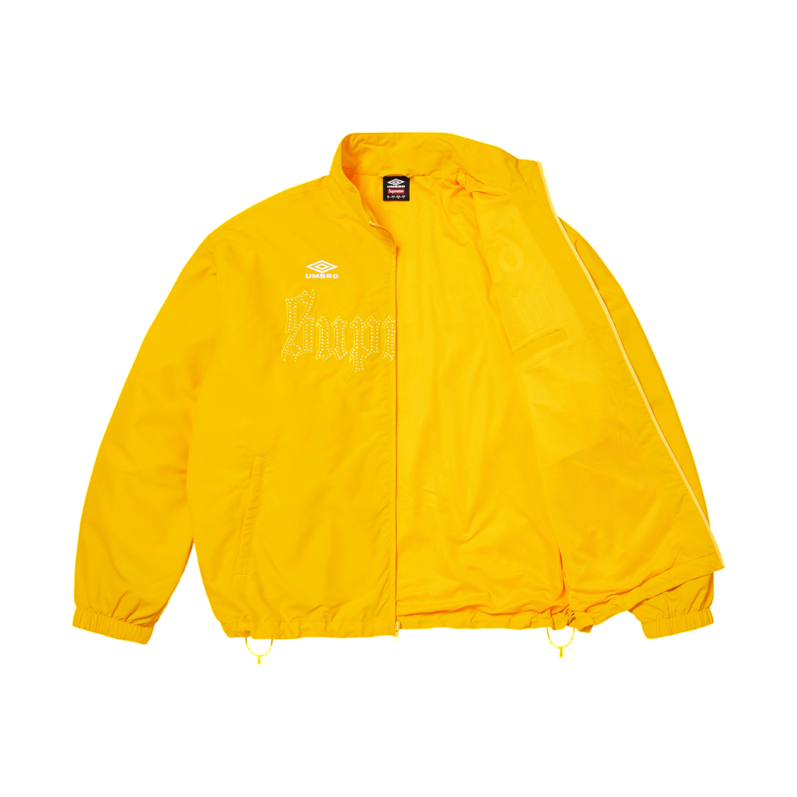 슈프림 x 엄브로 라인스톤 트랙 자켓 옐로우 - 26SS(Supreme x Umbro Rhinestone Track Jacket Yellow - 26SS) - 3