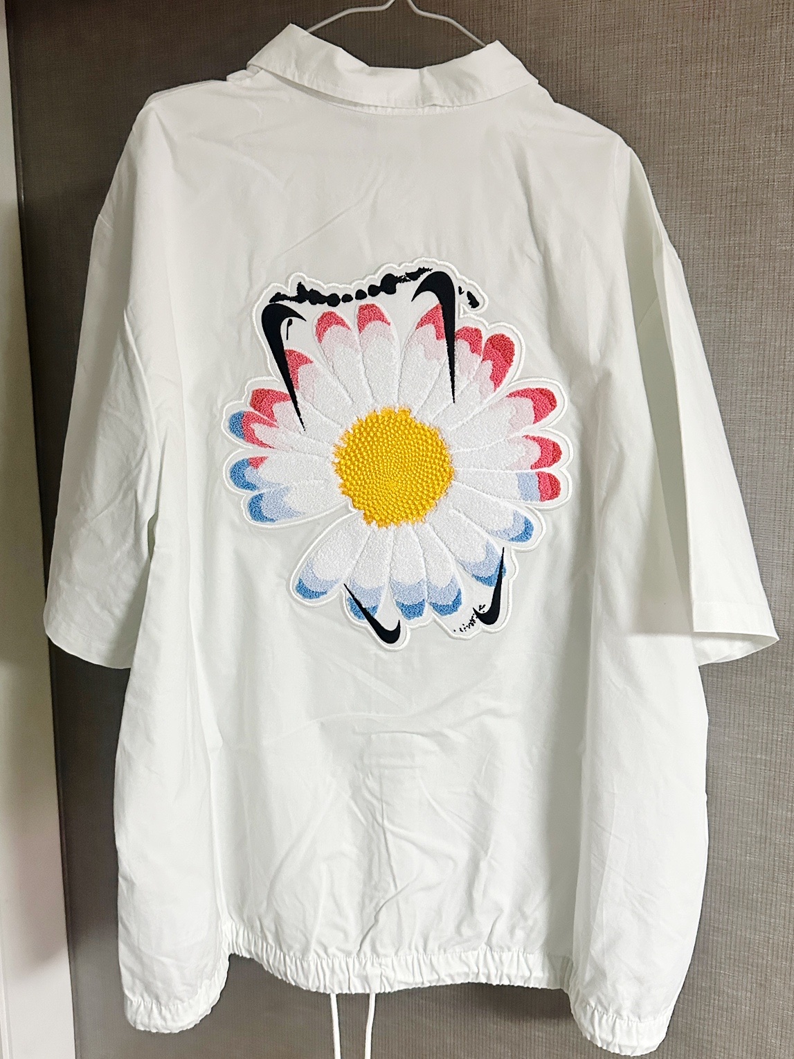 Nike x Peaceminusone Korea Short Sleeve Top White (IM3219-100) 착용 스타일 - 4