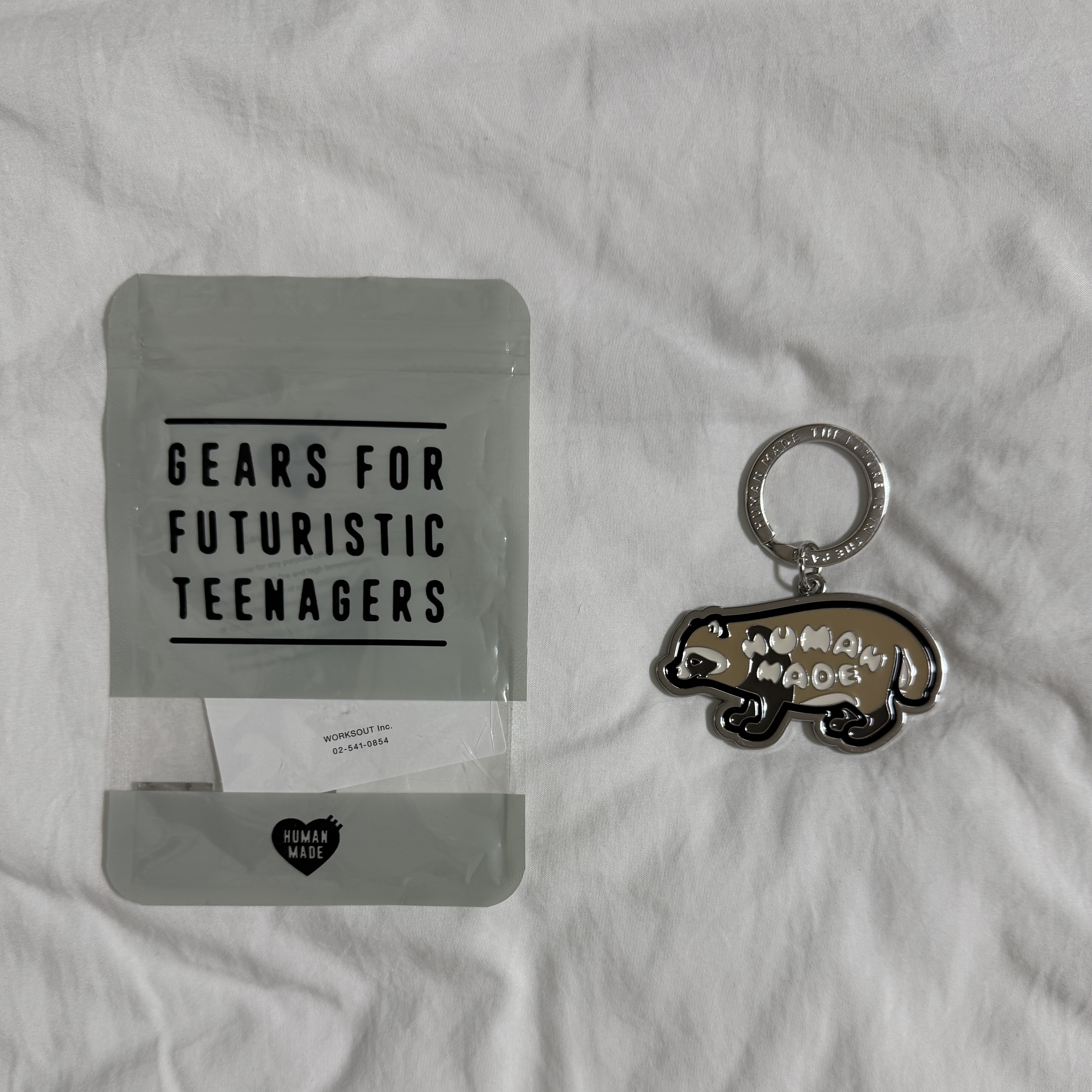 Human Made Animal Keyring Jamsil Silver 착용 스타일 - 3
