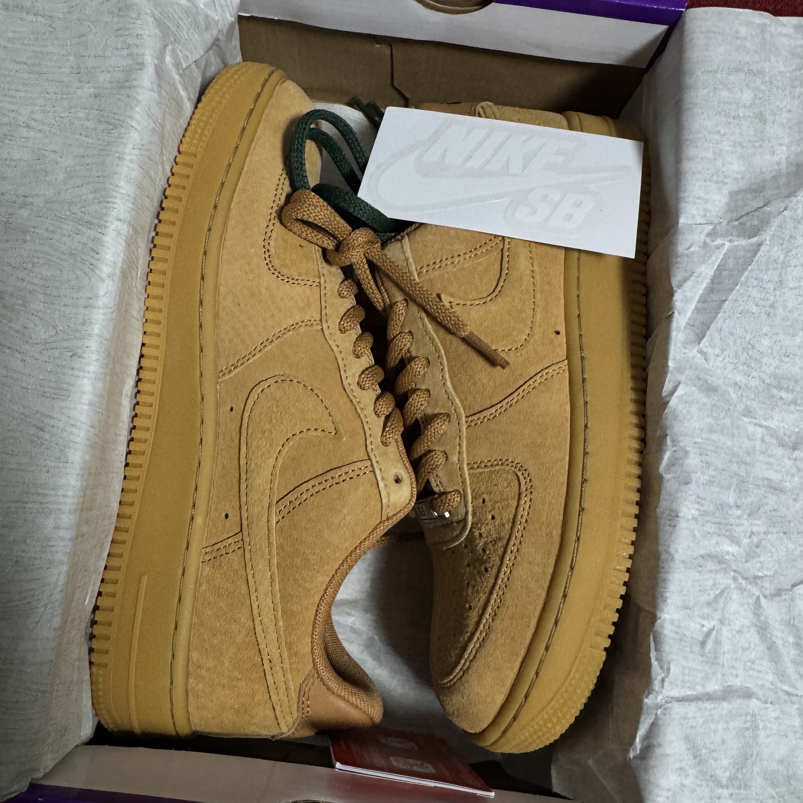 Nike SB Air Force 1 Low Flax and Black 착용 스타일 - 3