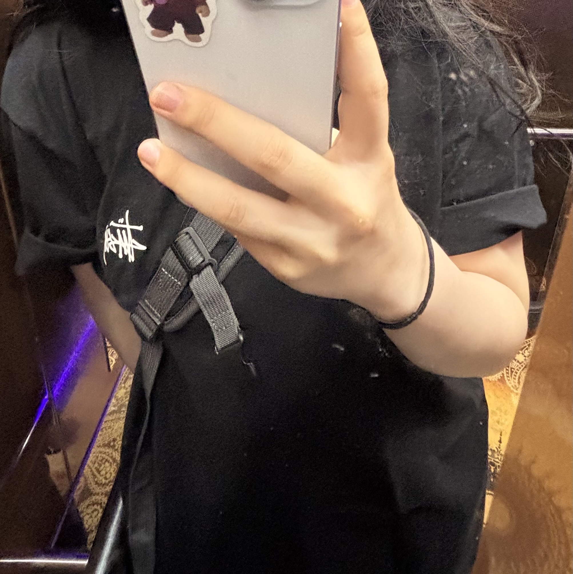 Stussy Basic Stussy T-Shirt Black 2023 착용 스타일