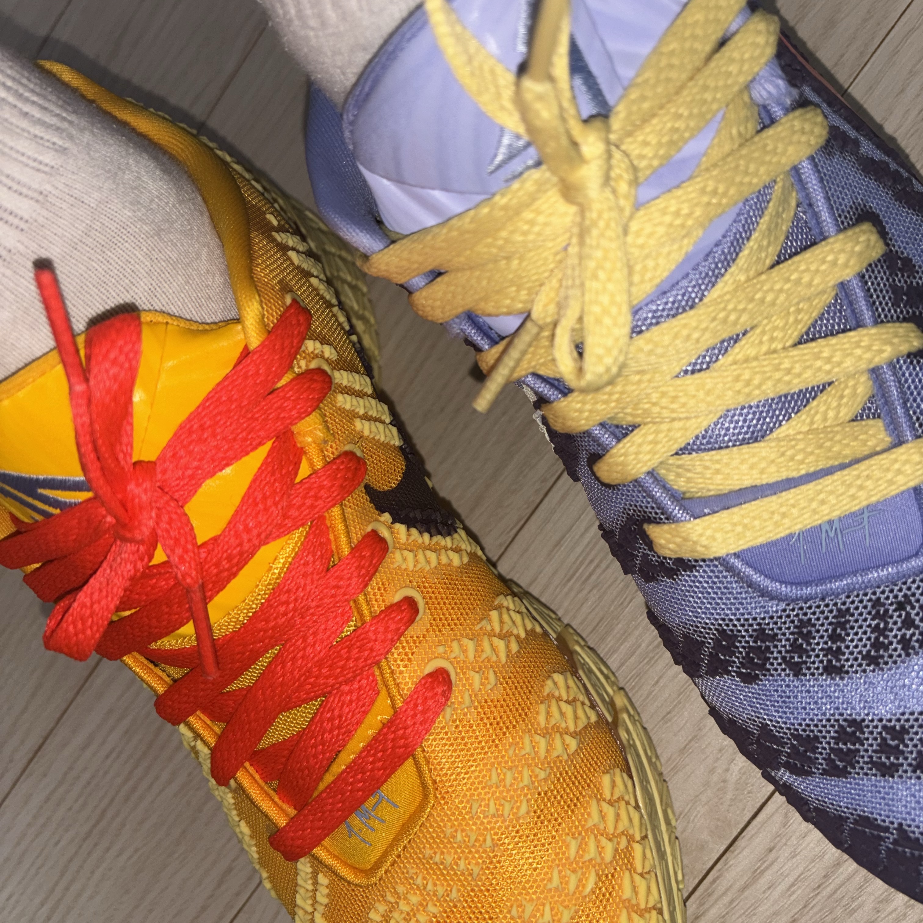Nike Ja 3 EP University Gold Soft Yellow 착용 스타일