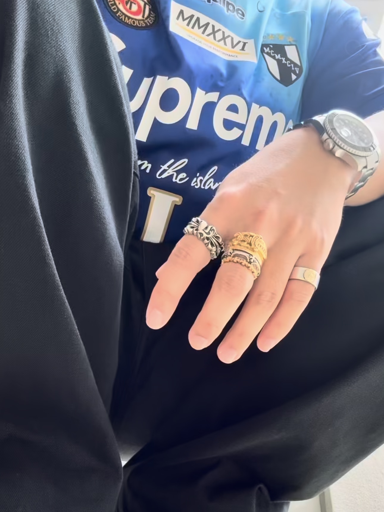 Supreme x FIJI Soccer Jersey Multicolor - 26SS 착용 스타일