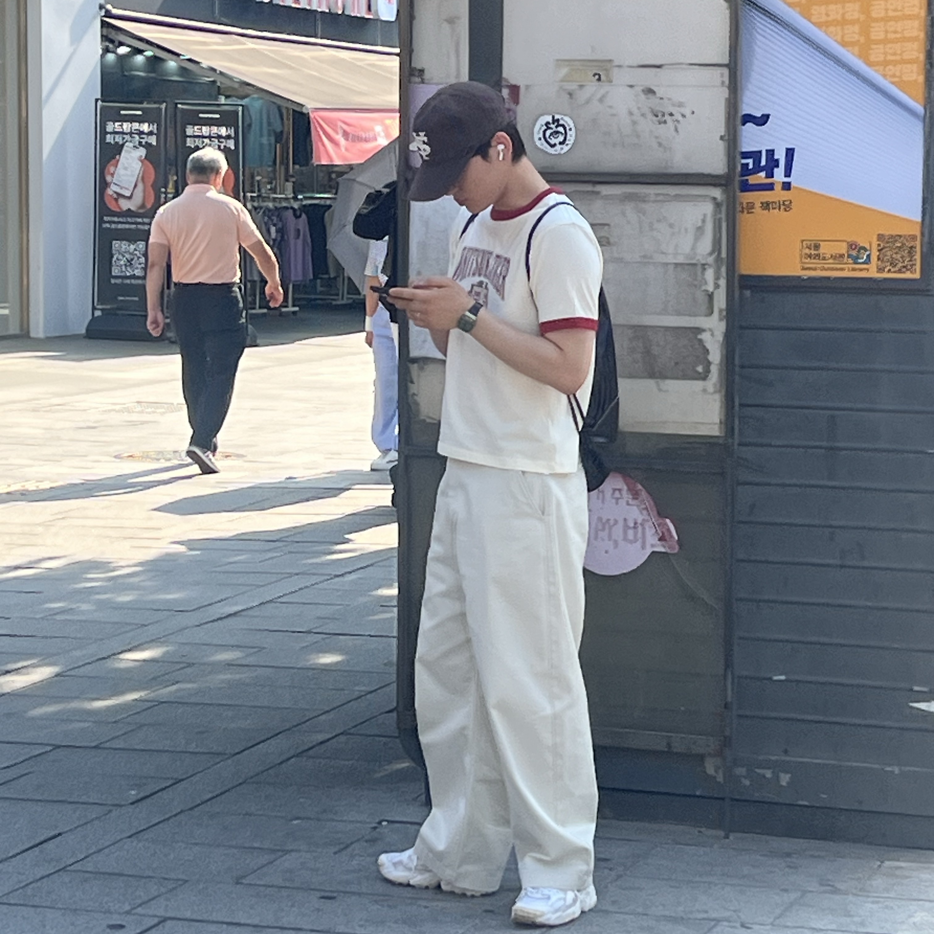 Sunday Ceremony Sy Logo 5 Panel Cotton Cap - Brown, Casio AQ-800ECGG-3A 착용 스타일 - 1