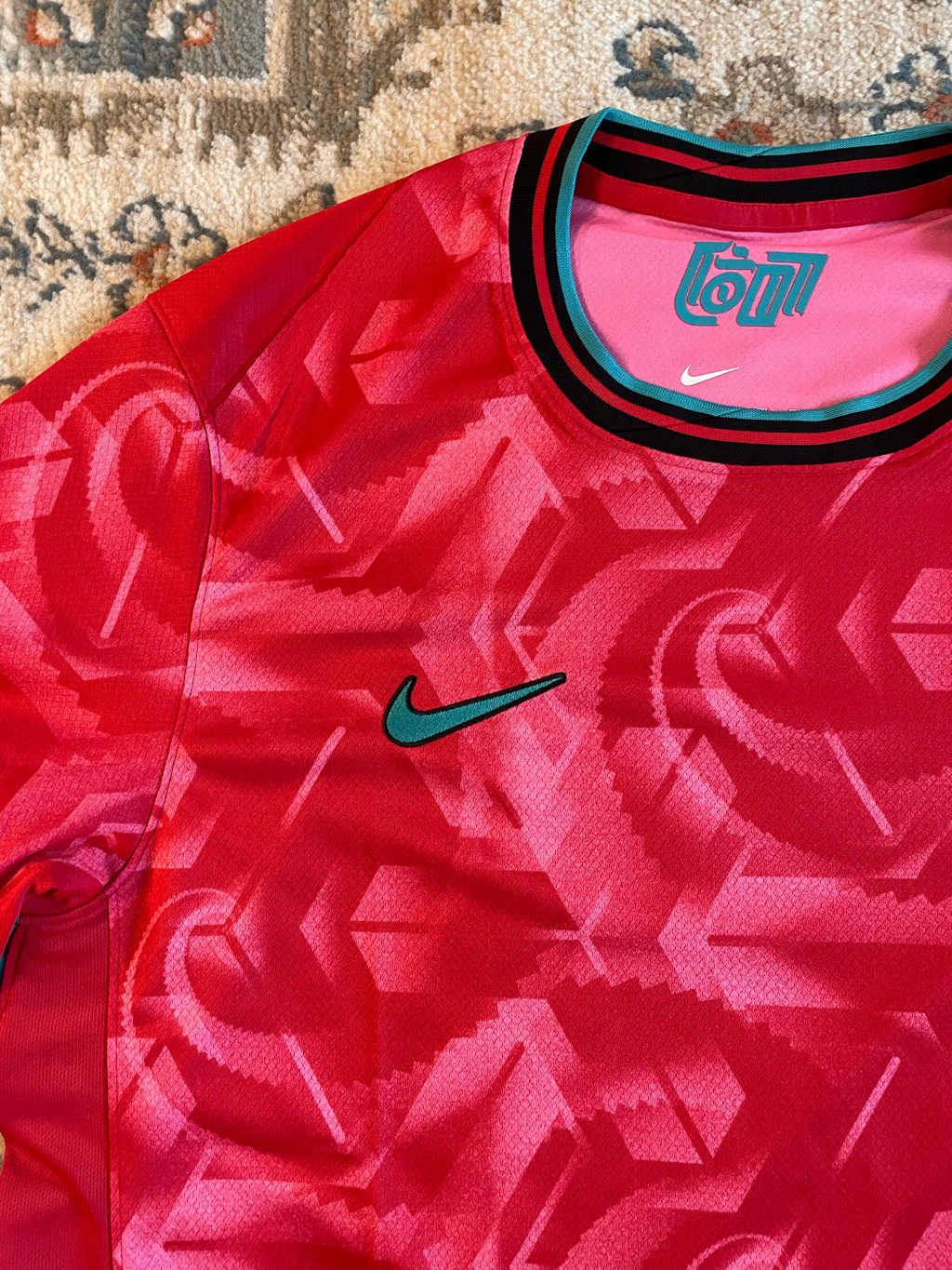 Nike Korea 2023/24 Dri-Fit Stadium Home Replica Jersey Black Global Red - Asia (Non Marking Ver.) 착용 스타일 - 4