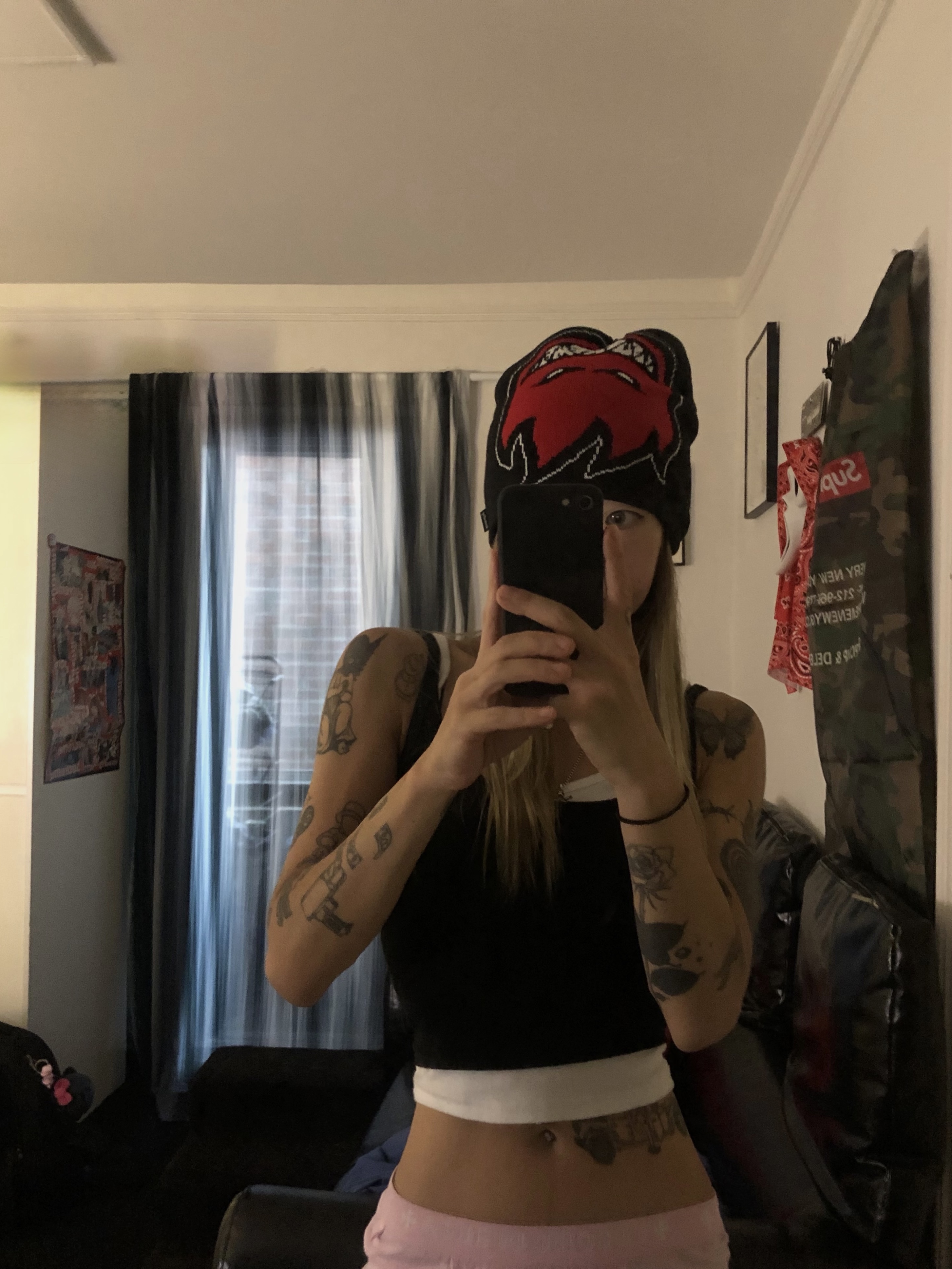 Supreme x Spitfire Beanie Black - 26SS 착용 스타일 - 1