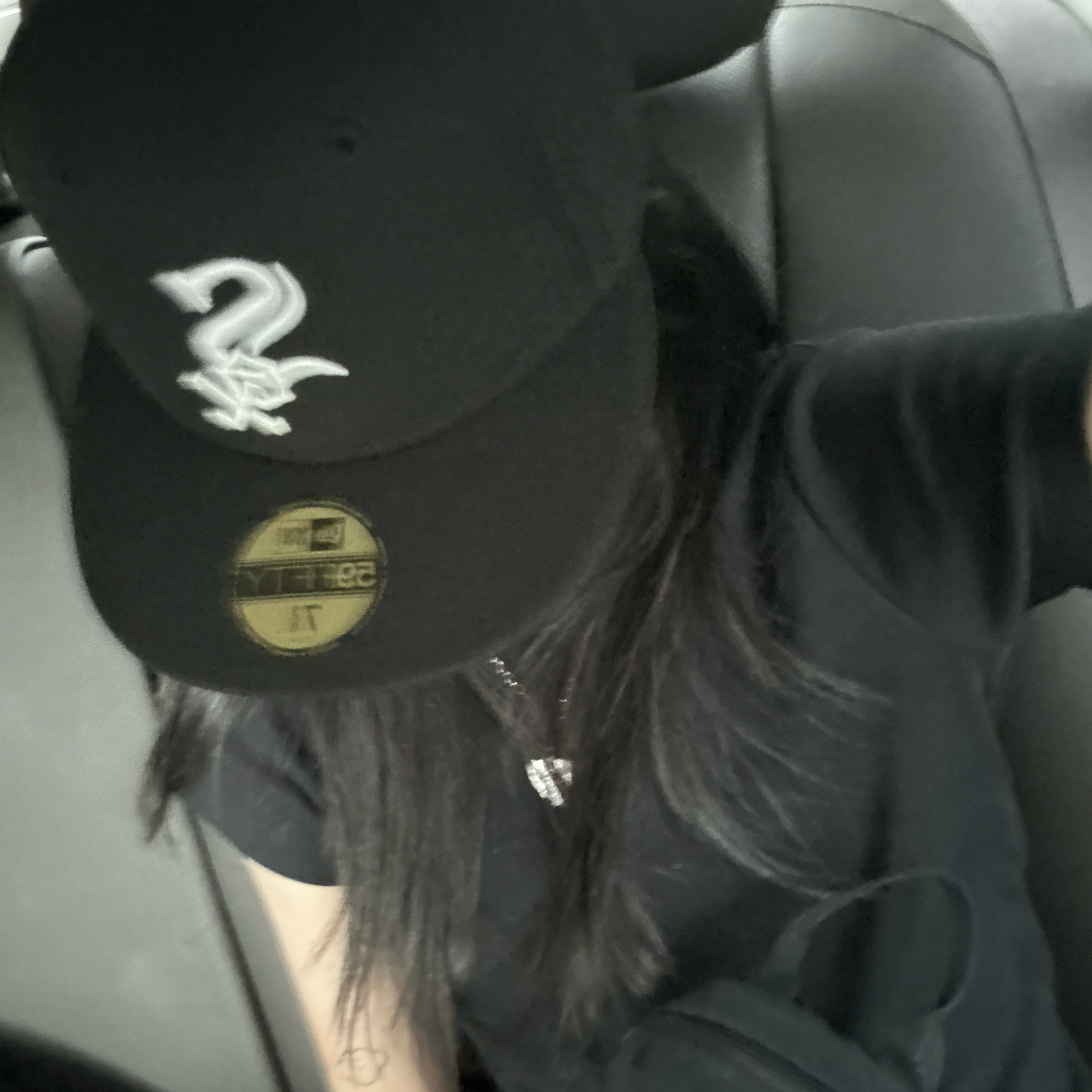 New Era MLB Authentic Chicago White Sox Game Cap Black, Safarispot Basic Safari Keyring Card Wallet Black 착용 스타일 - 2