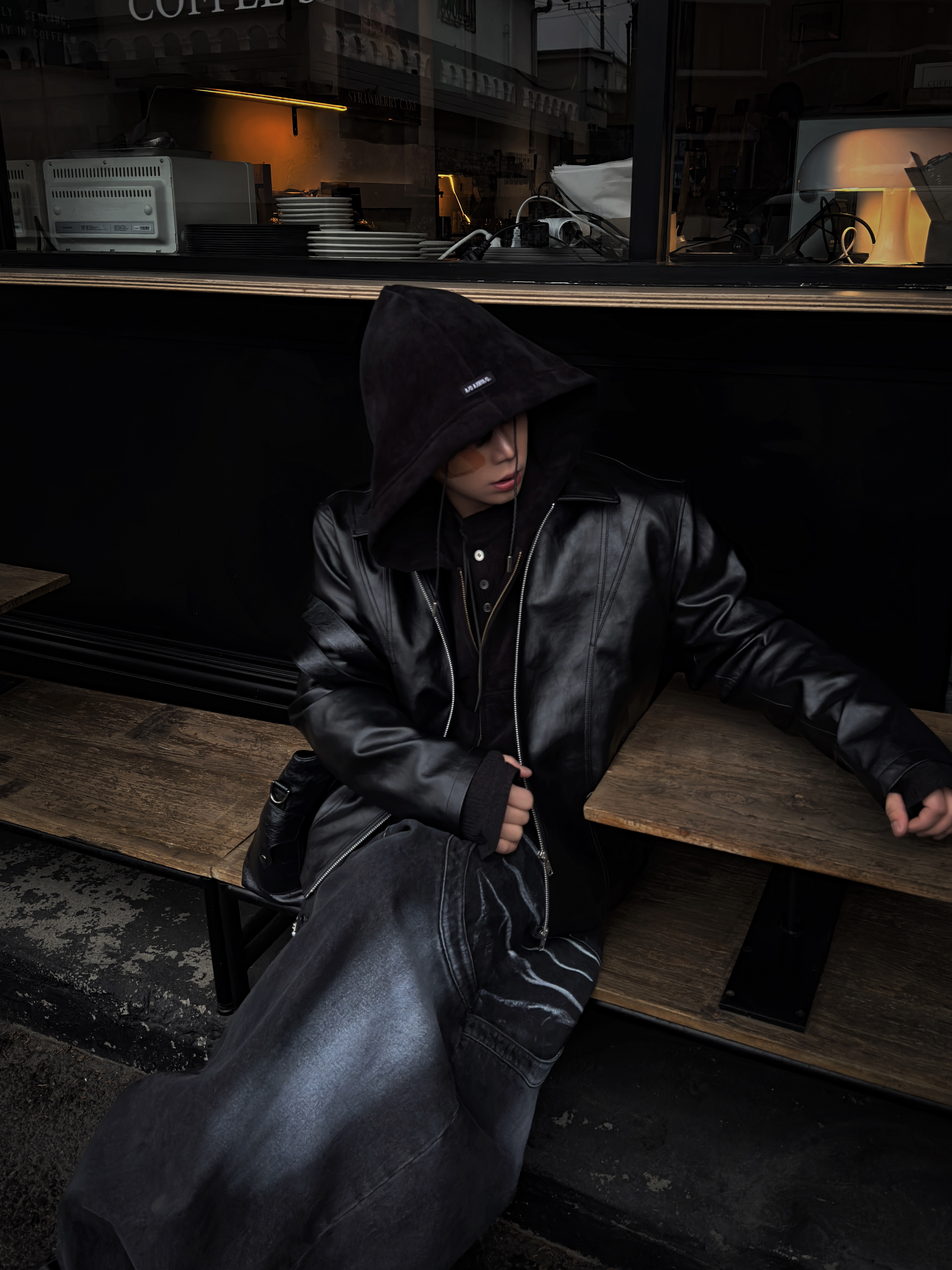 New Rock Nubuck Leather Ankle Boots M-285-C15 Blue, Our Legacy Ladon Leather Keychain Black 착용 스타일 - 3