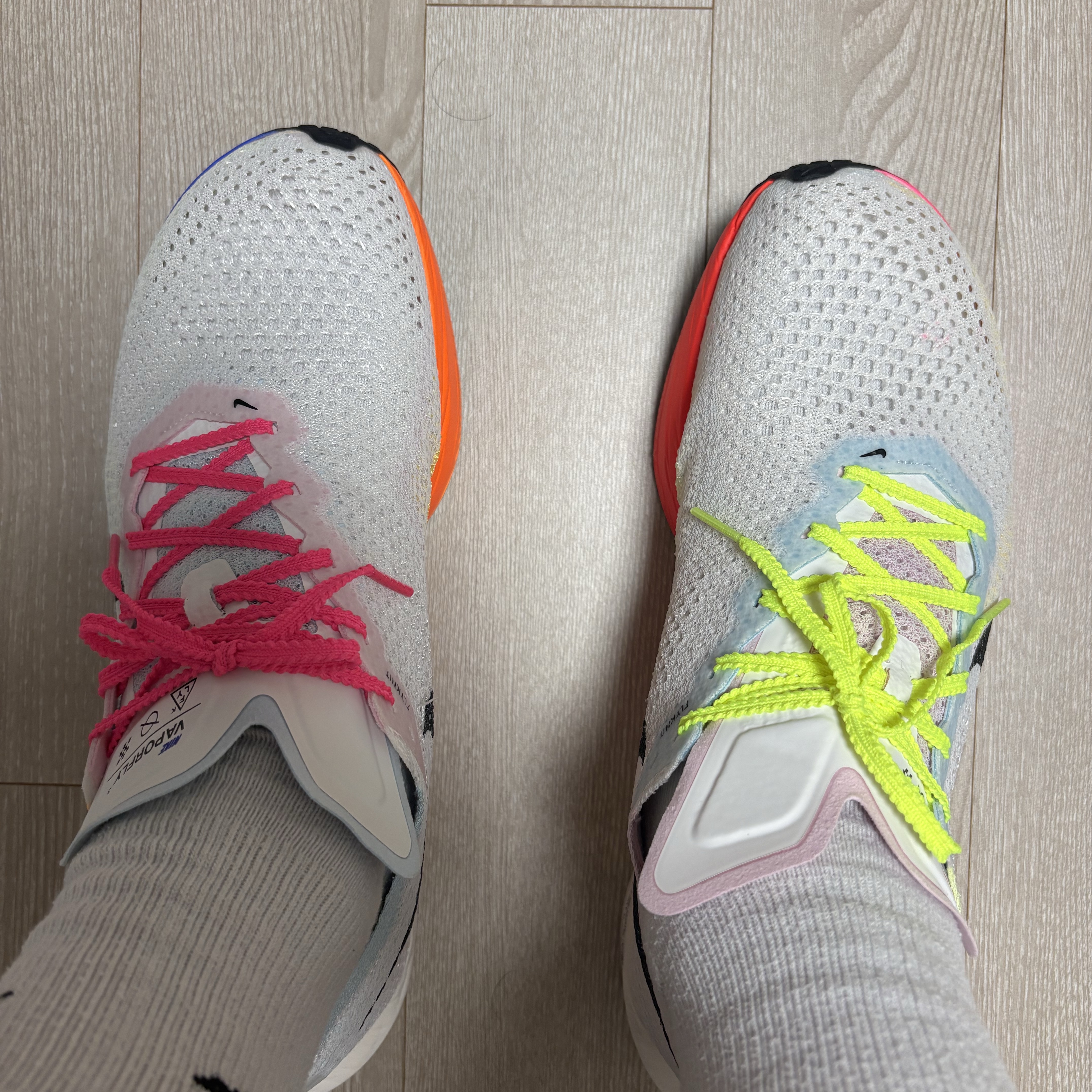 Nike ZoomX Vaporfly Next% 3 FK Multicolor Black 착용 스타일 - 3