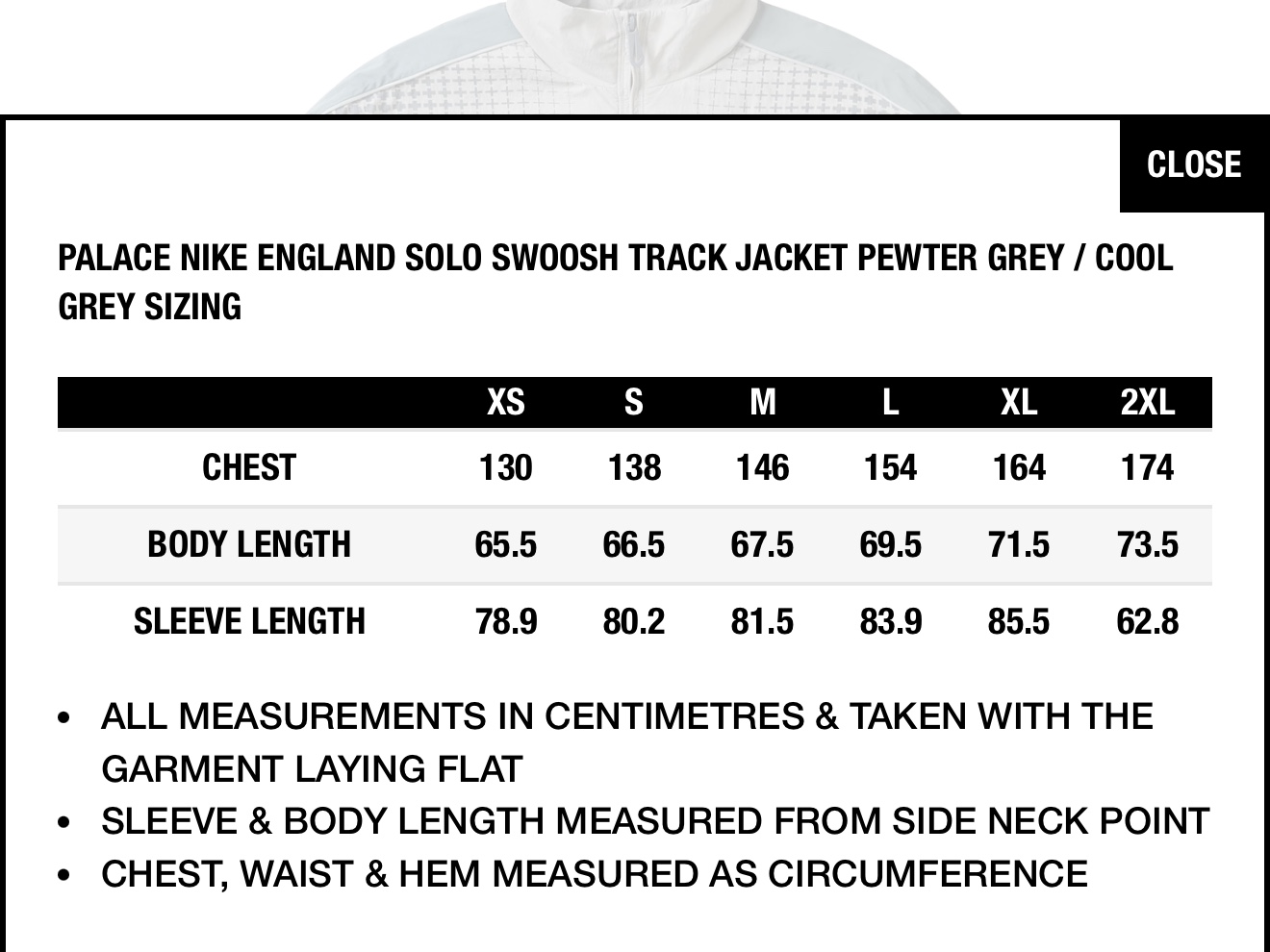 Palace x Nike England Track Jacket Pewter Grey Cool Grey 착용 스타일 - 9