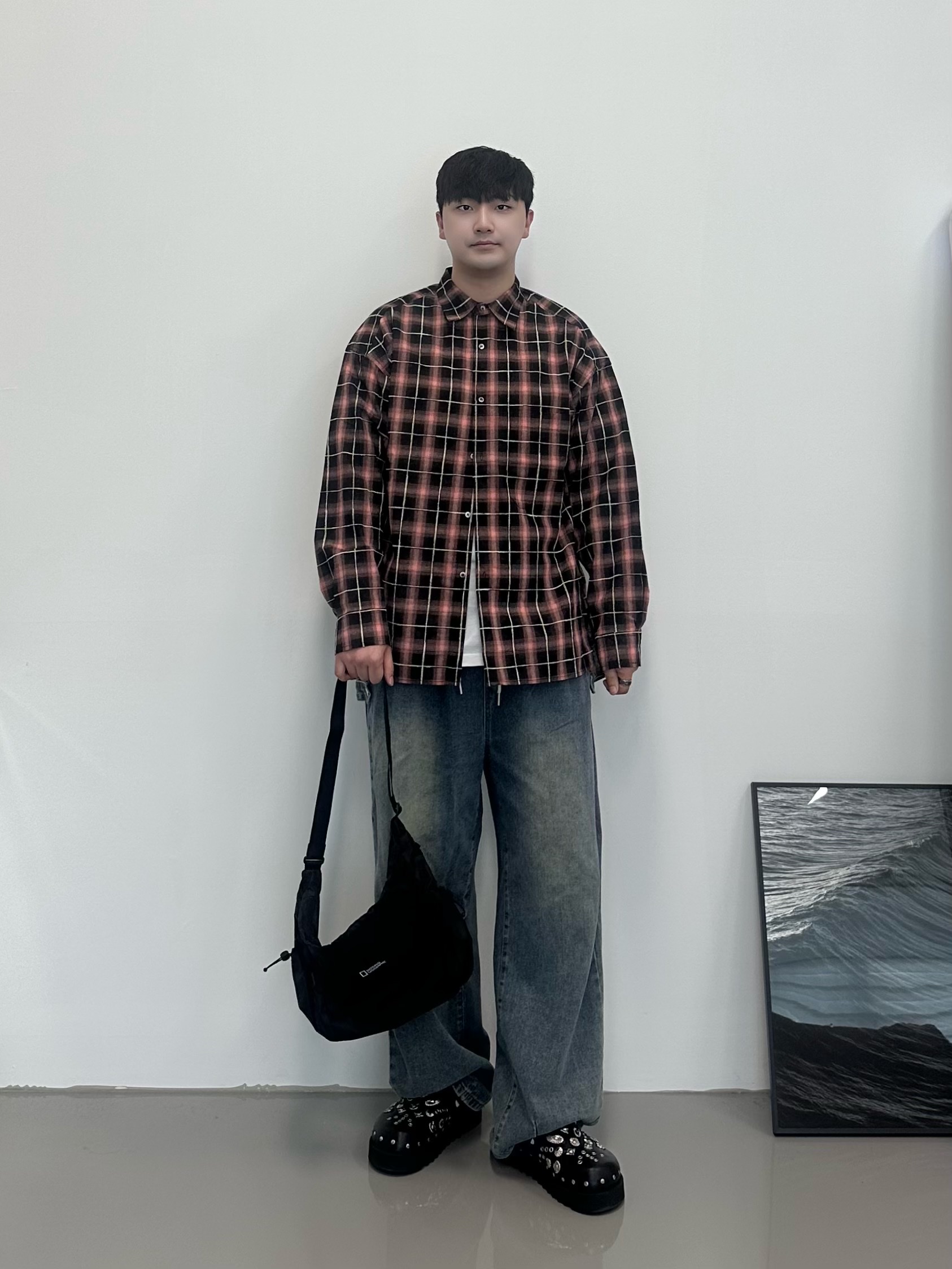 Toga Virilis AJ1066 Mules Leather Black 착용 스타일 - 1