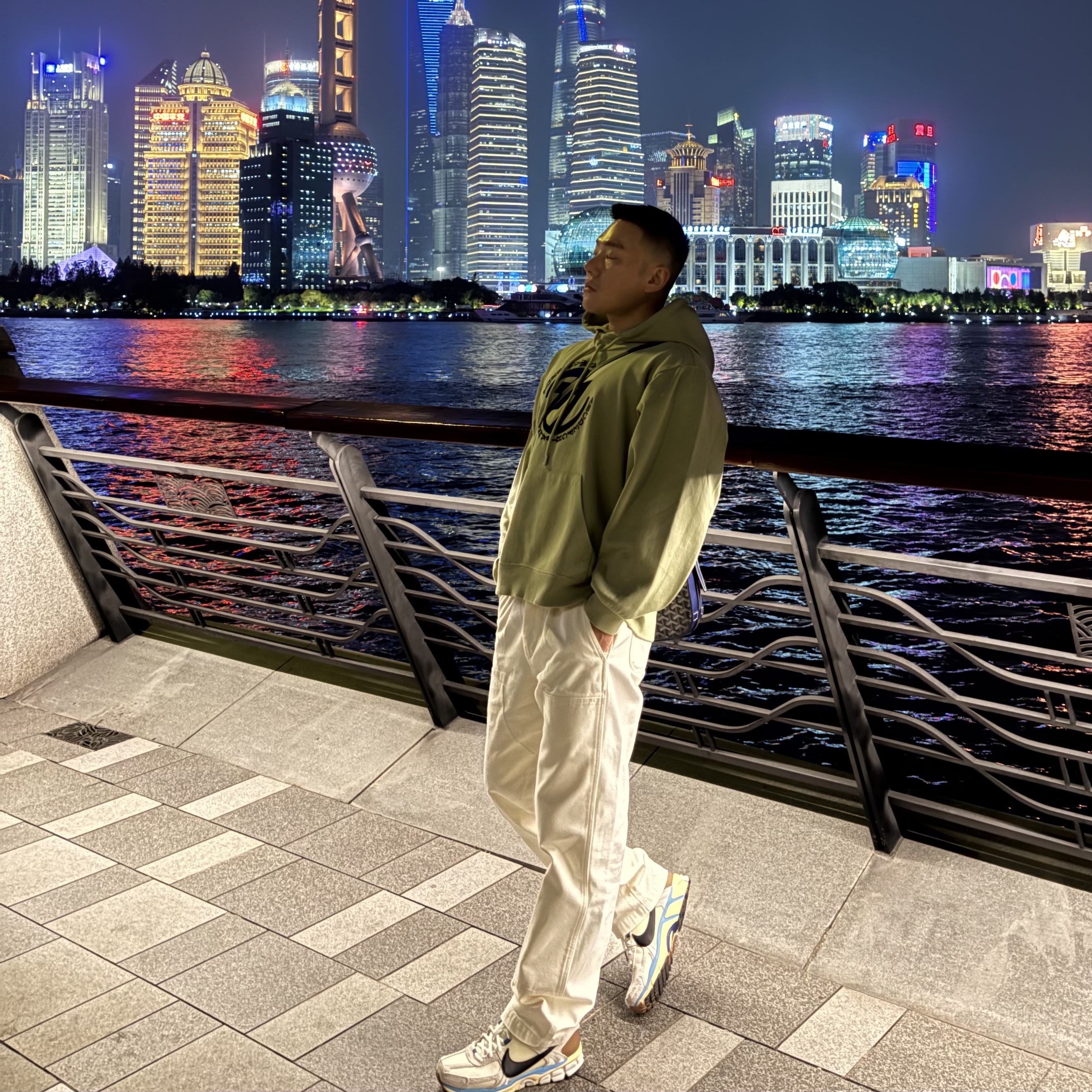 (W) Nike Zoom Vomero 5 PRM Designed by Japan, Adidas Chinese Style Jacket Neutral Navy Blue - US Sizing 착용 스타일 - 2