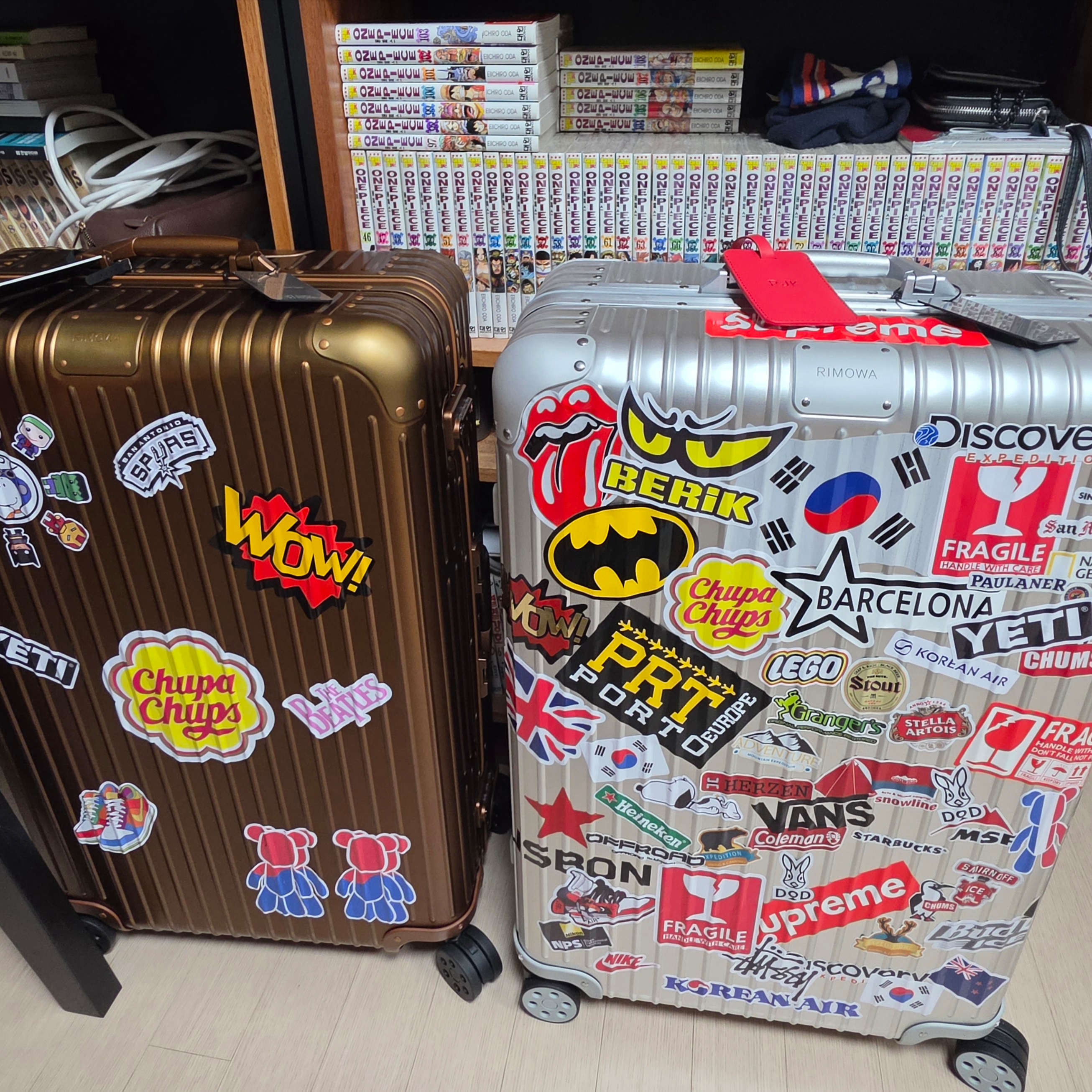 Rimowa Original Check-In Large Aluminium Suitcase Silver 착용 스타일