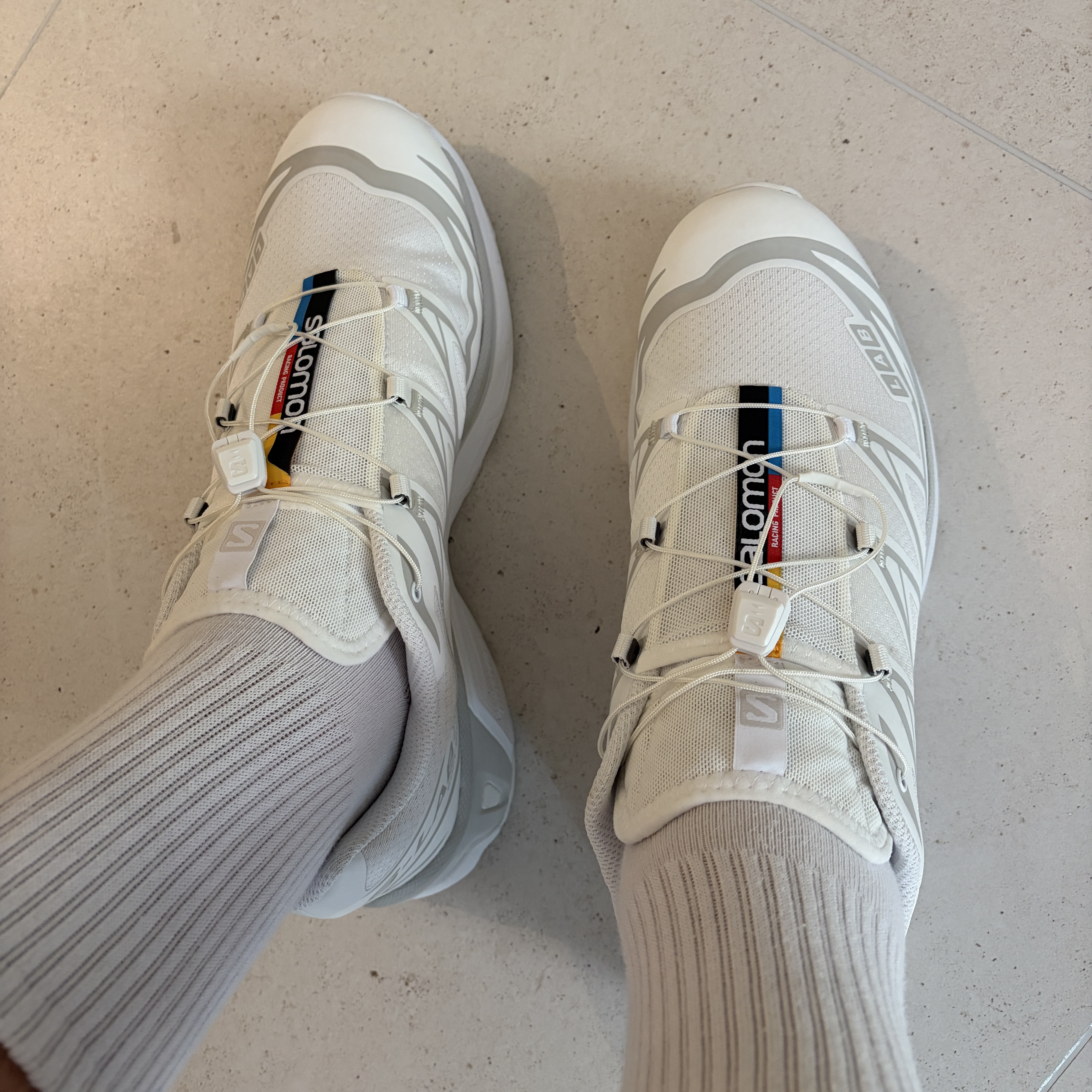 Salomon XT-6 ADV White 착용 스타일 - 1