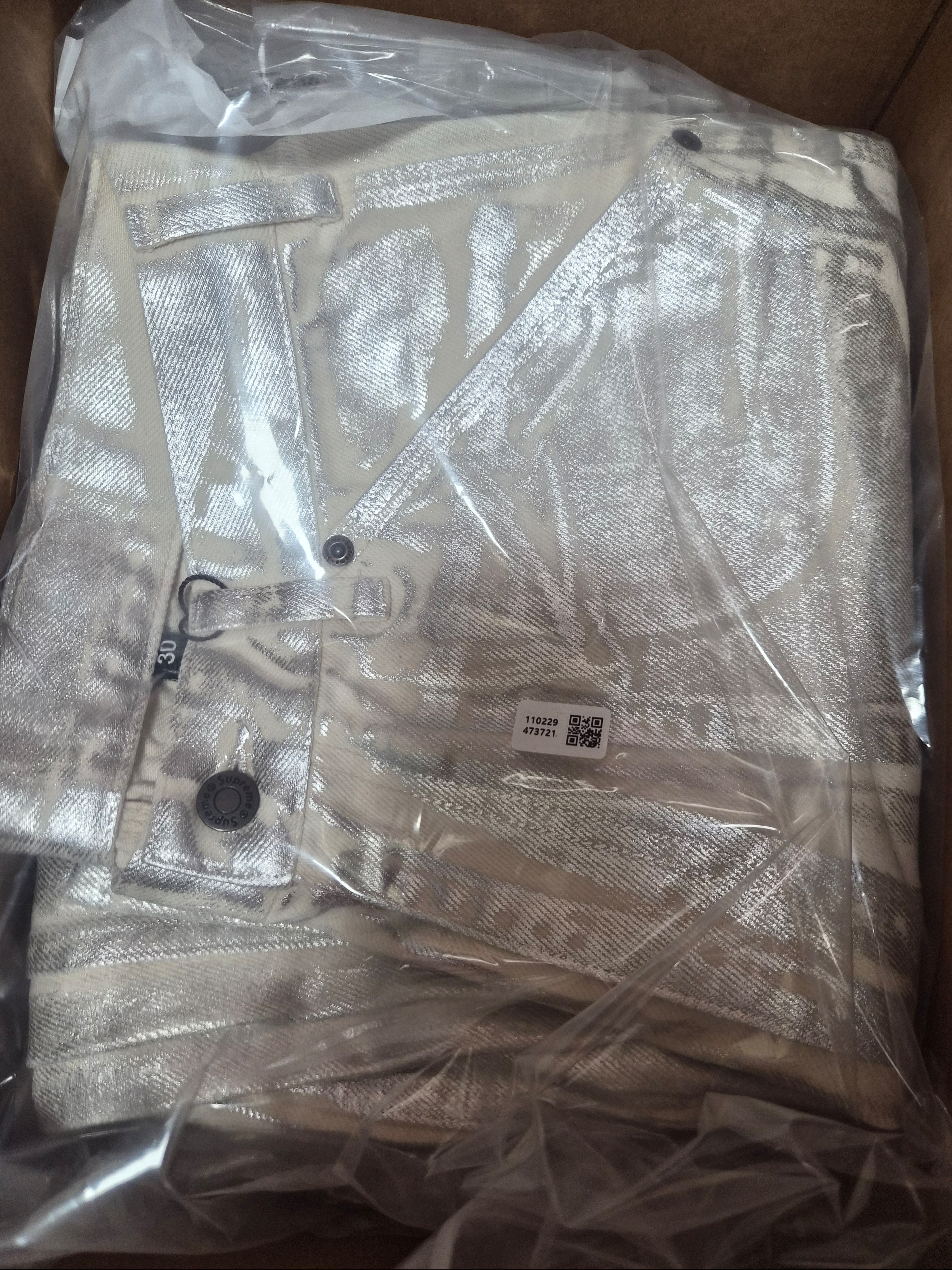 Supreme x MM6 Maison Margiela Foil Double Knee Painter Pant Natural - 24SS 착용 스타일