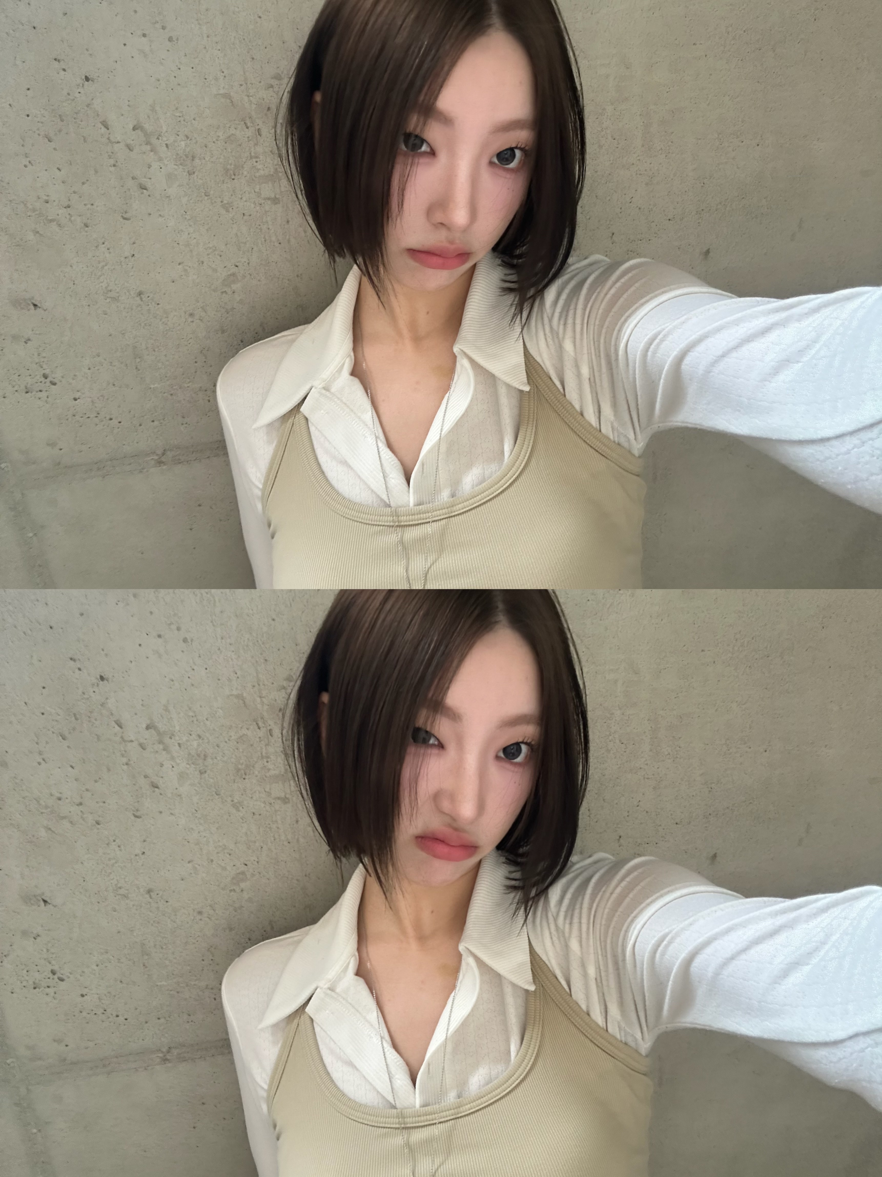(W) 8seconds Span Mini Skirt Pants Black 착용 스타일 - 1