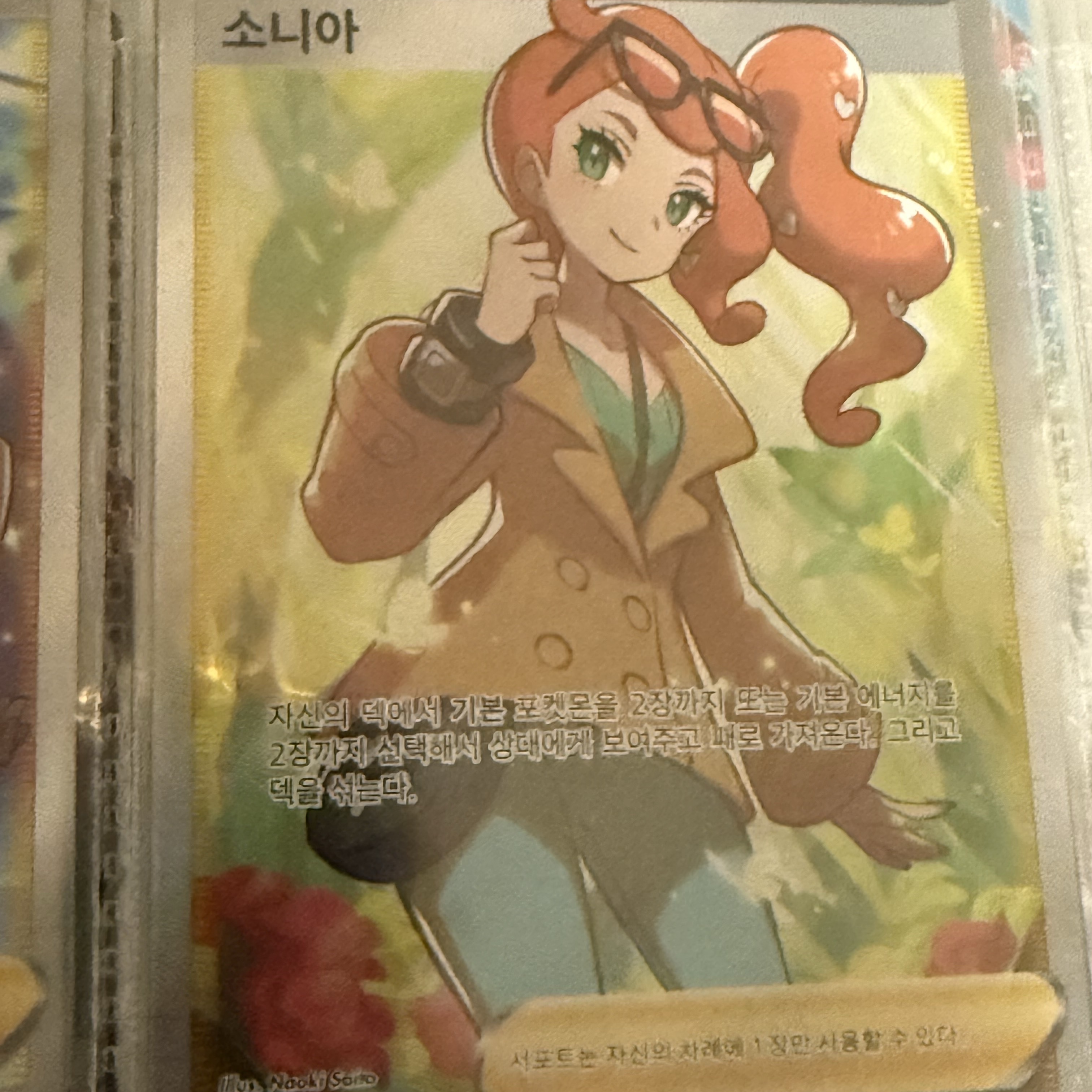 Pokemon TCG Sonia SR Vmax Rising (Korean Ver.) 착용 스타일