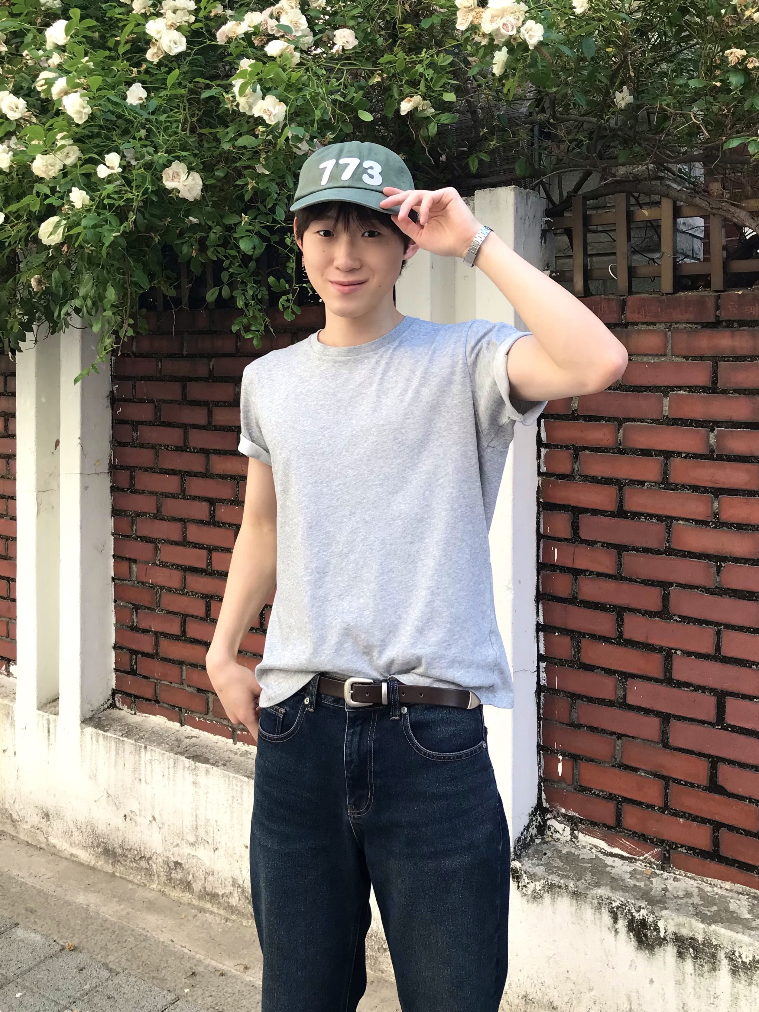 TAMIKA ZIP 773 Cap_Khaki 착용 스타일 - 1