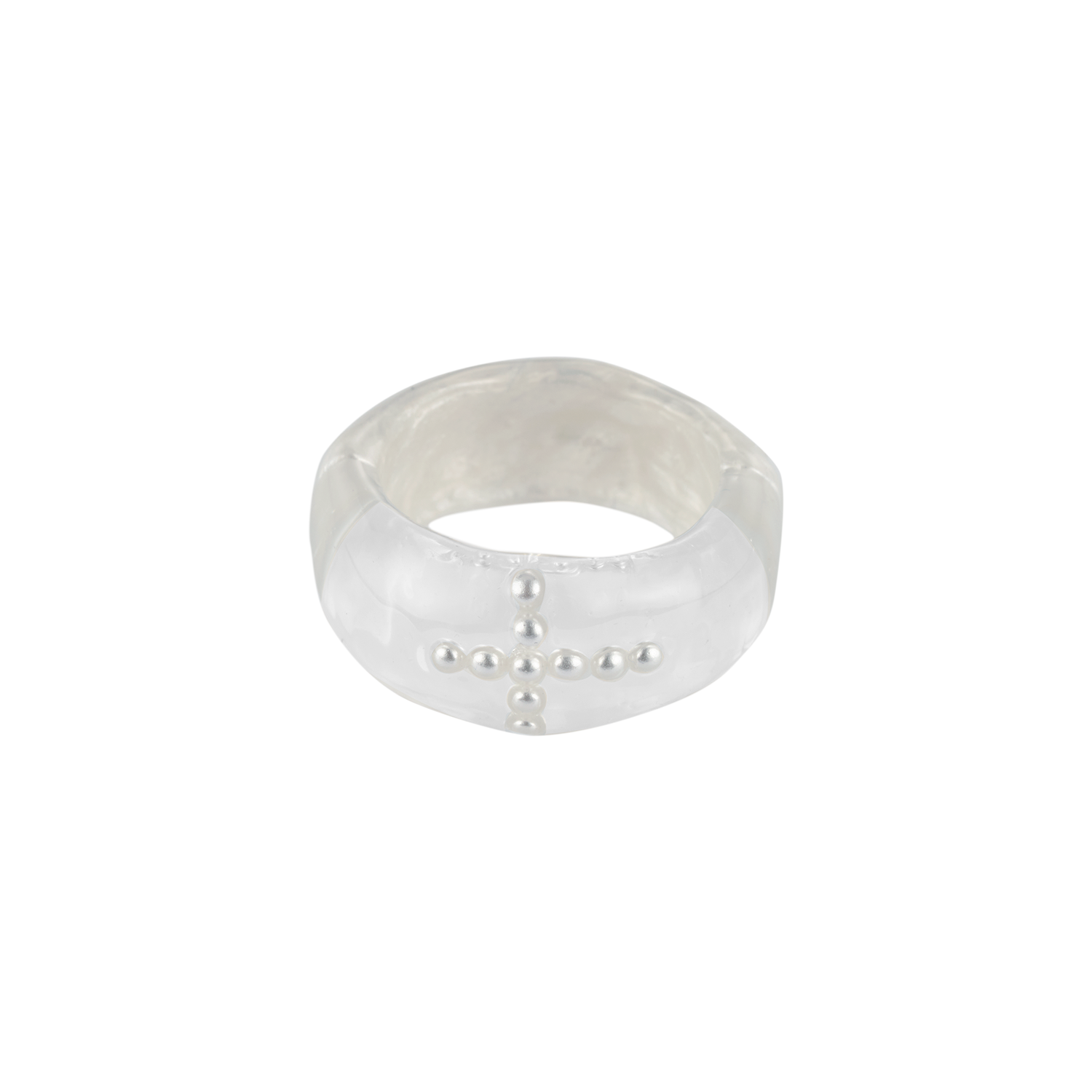 엔프프 머시 와이드 하프 링 화이트(Nff Mercy Wide Half Ring White)