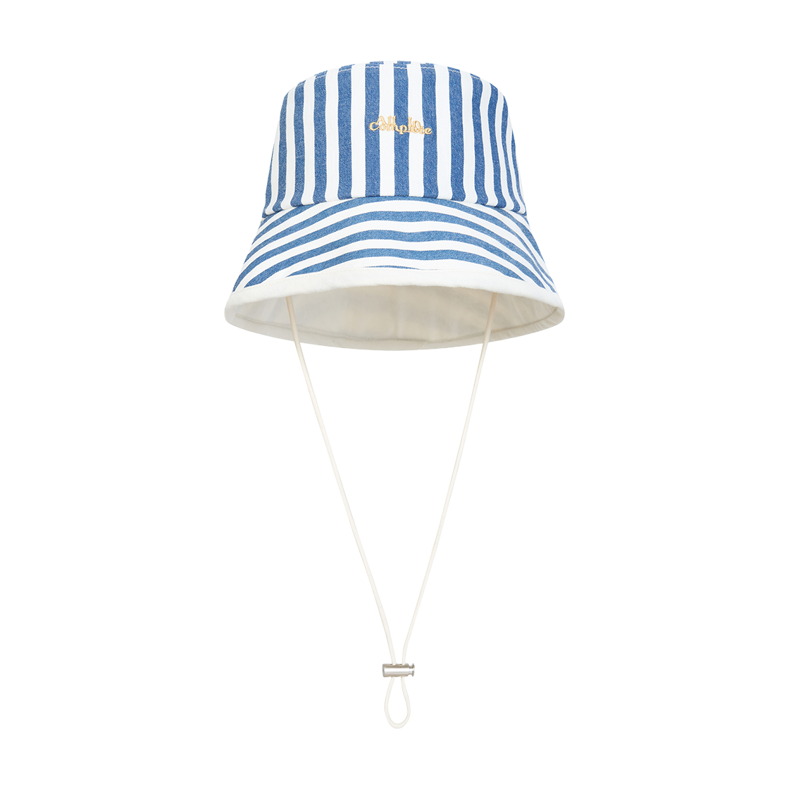 올인컴플리트 스트라이프 데님 사파리 햇(Allincomplete Stripe Denim Safari Hat)