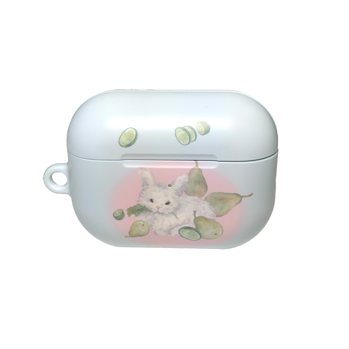 뮤즈무드 페어 래빗 에어팟 케이스(Musemood Pear Rabbit AirPods Case)