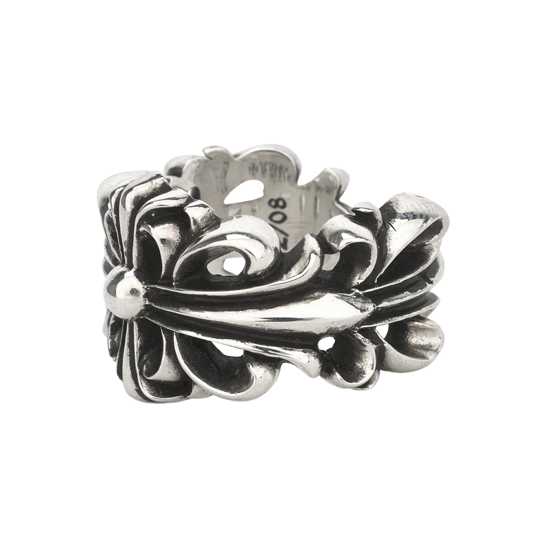 크롬하츠 더블 플로럴 크로스 링 실버(Chrome Hearts Double Floral Cross Ring Silver) - 3