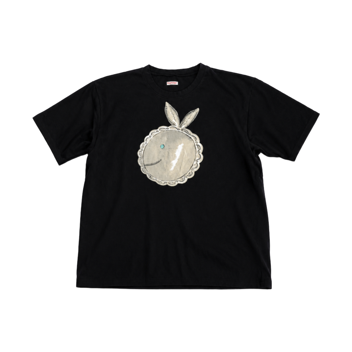 K2604SC153 Kapital 20 Tenjiku Big Concho Coneybowypt Crew T-Shirt Black