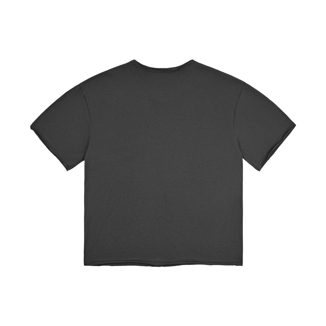 노디 코튼 30수 라운드 넥 크롭 티 차콜(NODI Cotton 30S Round Neck Crop Tee Charcoal) - 2