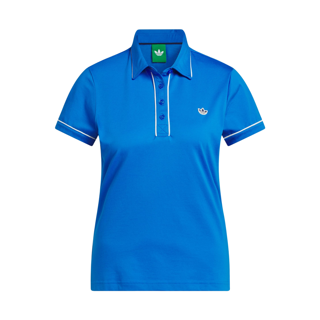 JY5323 (W) Adidas Solid Polo Blue Bird - KR Sizing