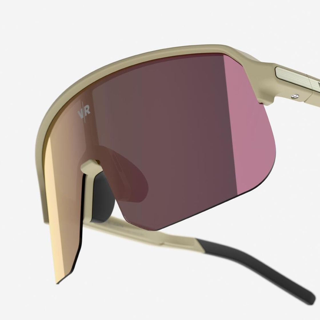 데카트론 스포츠 미러렌즈 선글라스 케이웨어 베이지(DECATHLON Sports Mirror Lens Sunglasses K-Wear Beige) - 6