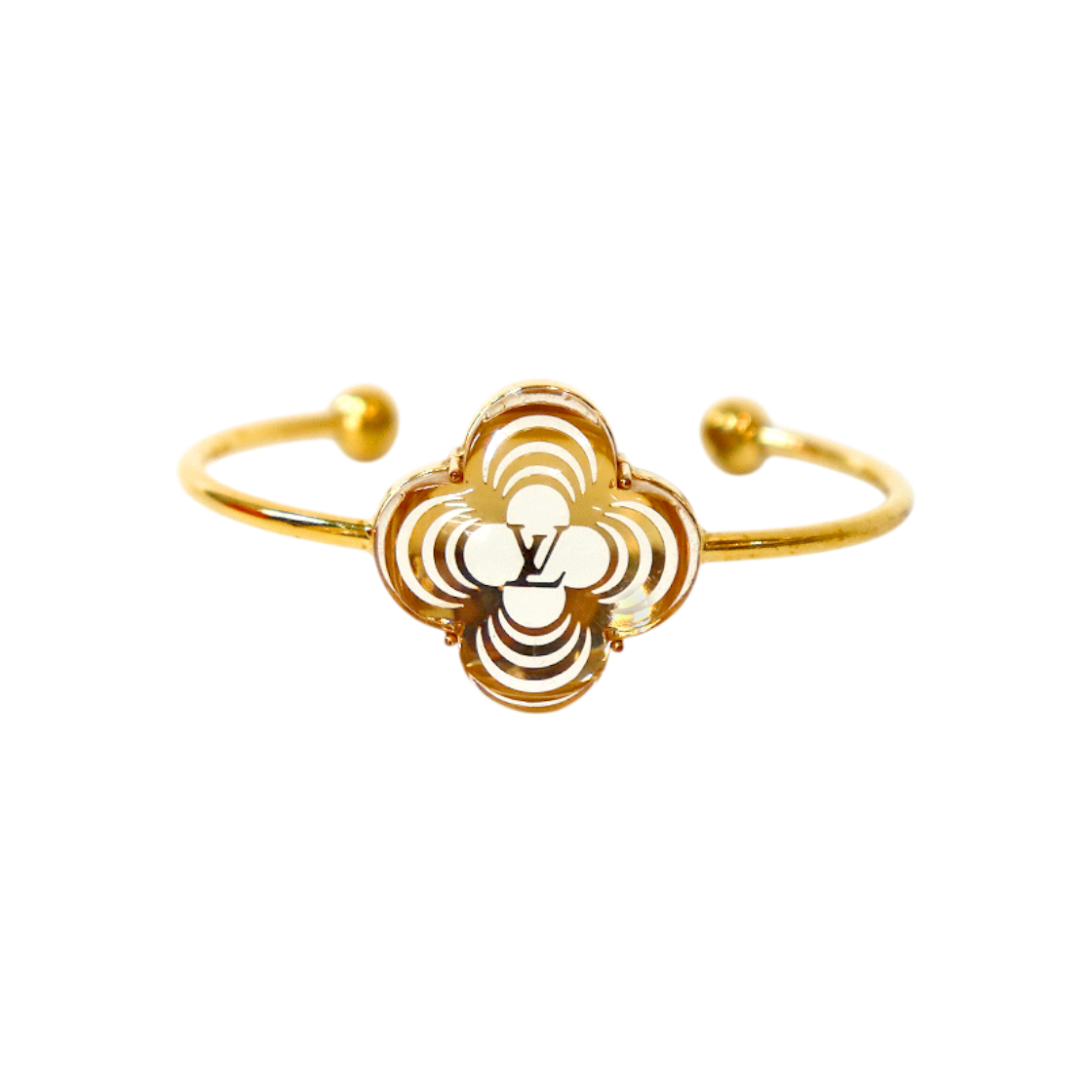ITLGKF287R8M Louis Vuitton Arapoli Gold Bangle Bracelet A-B61830